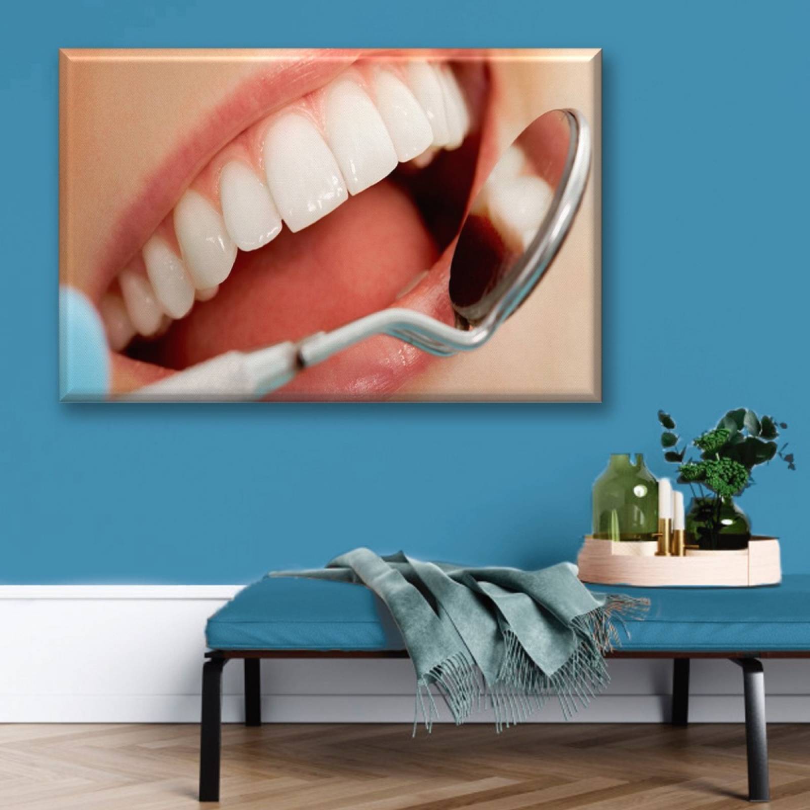 Cuadro Canva Decorativo Dentista 60X40 cm