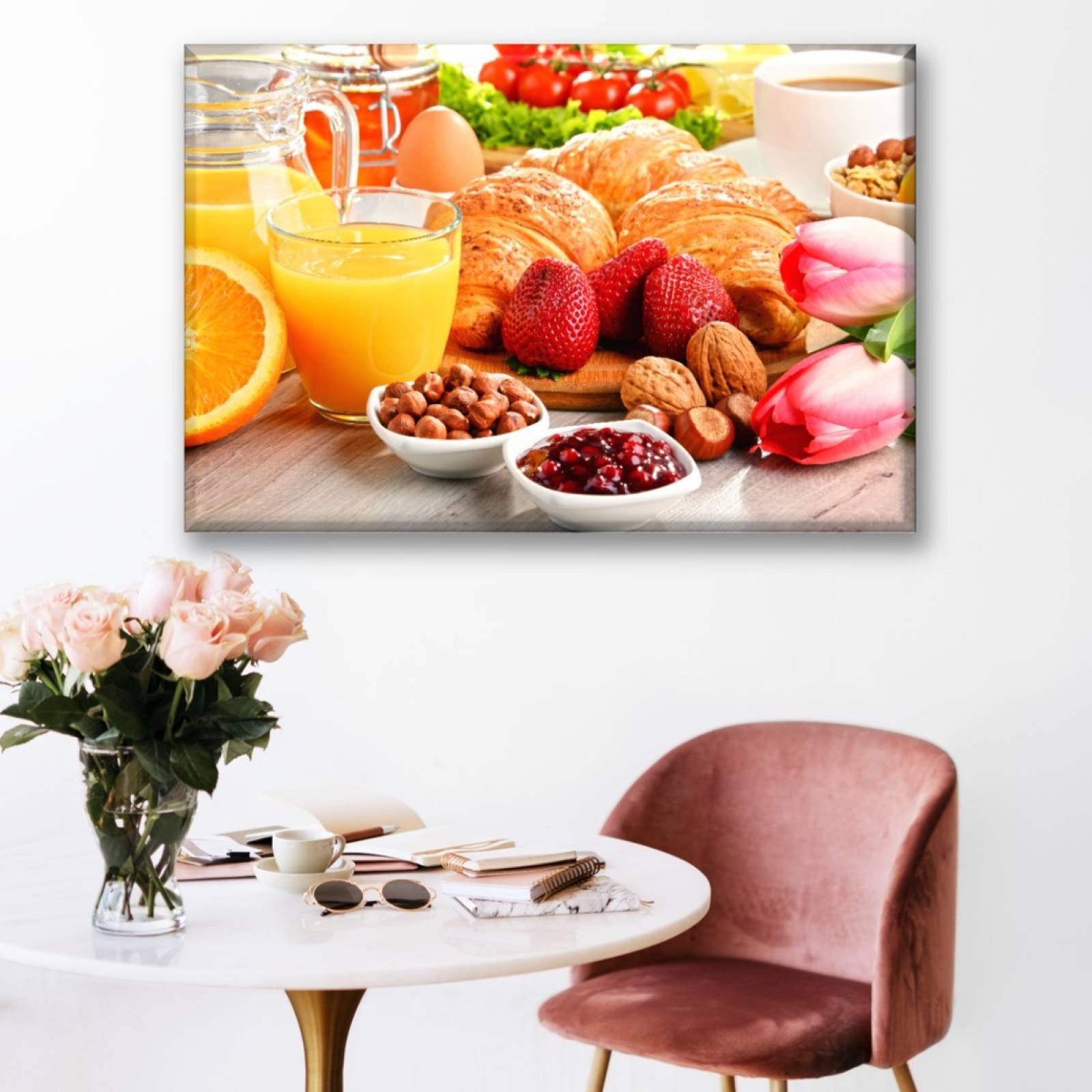 Cuadro Canva Decorativo Desayuno Fresco 60X40 cm