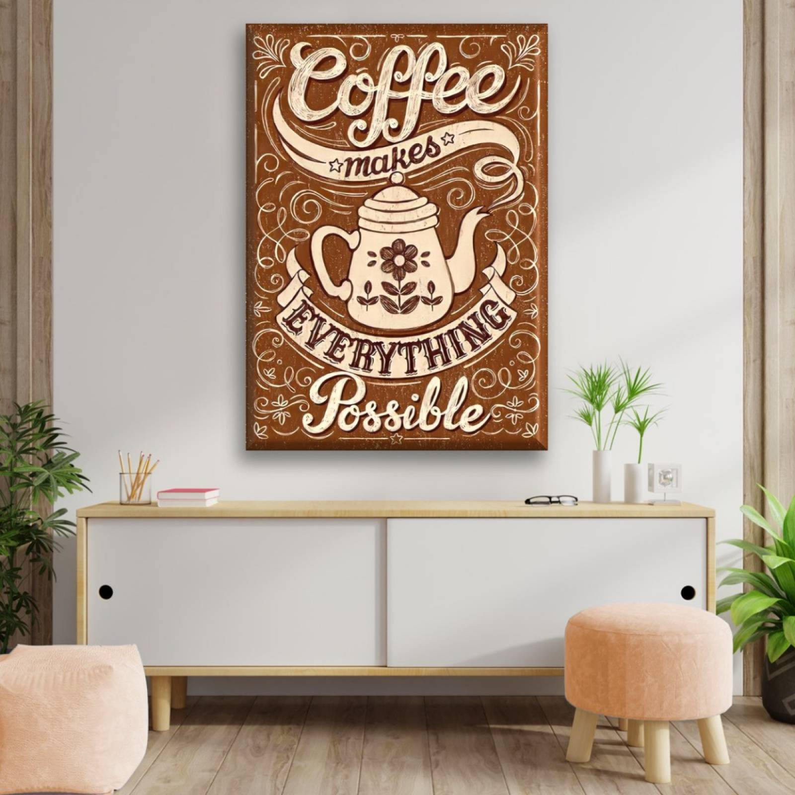 Cuadro Canva Decorativo Possible 60X40 cm