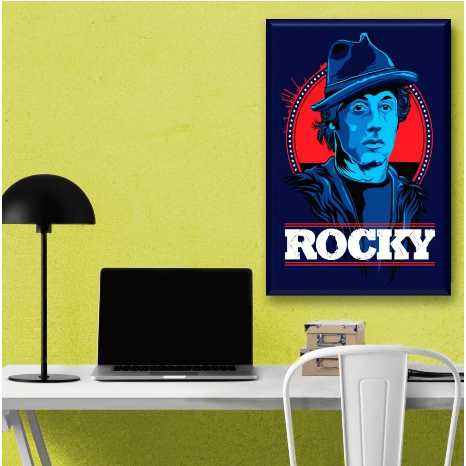 Cuadro Canva Decorativo Rocky 60X40 cm