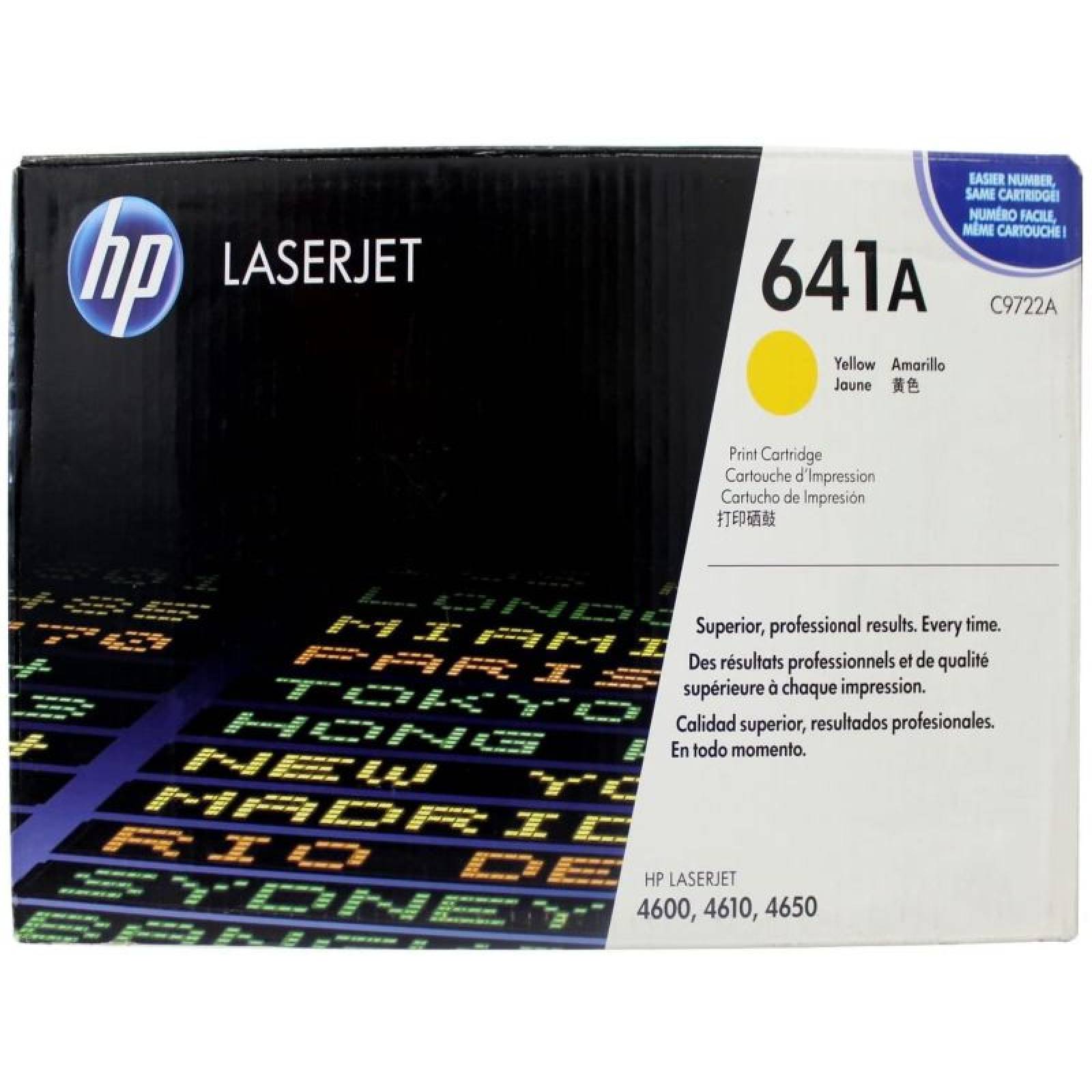 CARTUCHO TONER HP LASER JET 4600 AMARILL