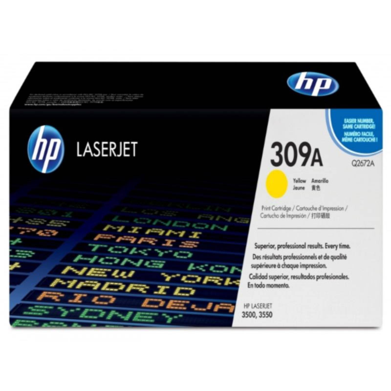TONER HP P/COLOR LASERJET 3500 AMARILLO
