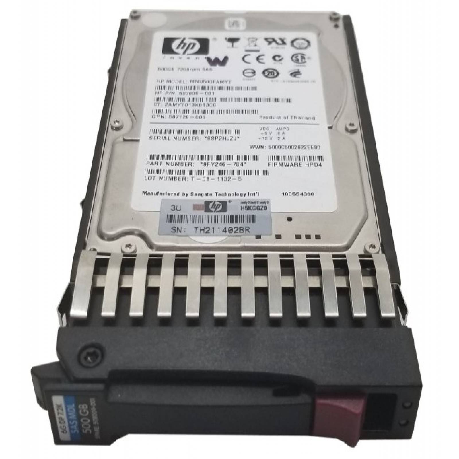 DISCO DURO HP 500-GB 7.2K SAS 2.5" 6G