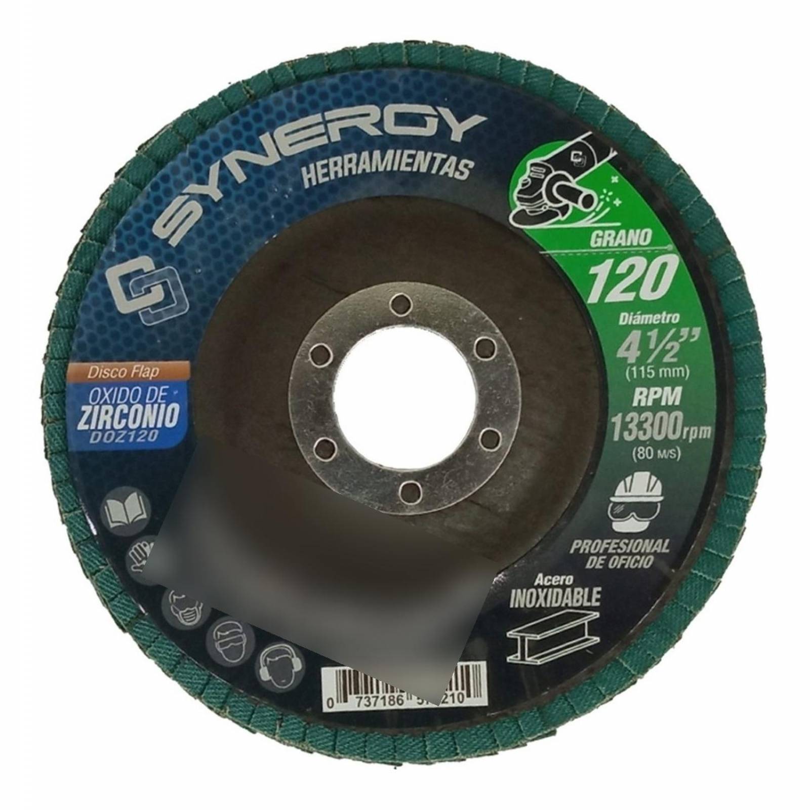 Disco Flap Laminillas 4-1/2'' Grano 120 20 Pzas 