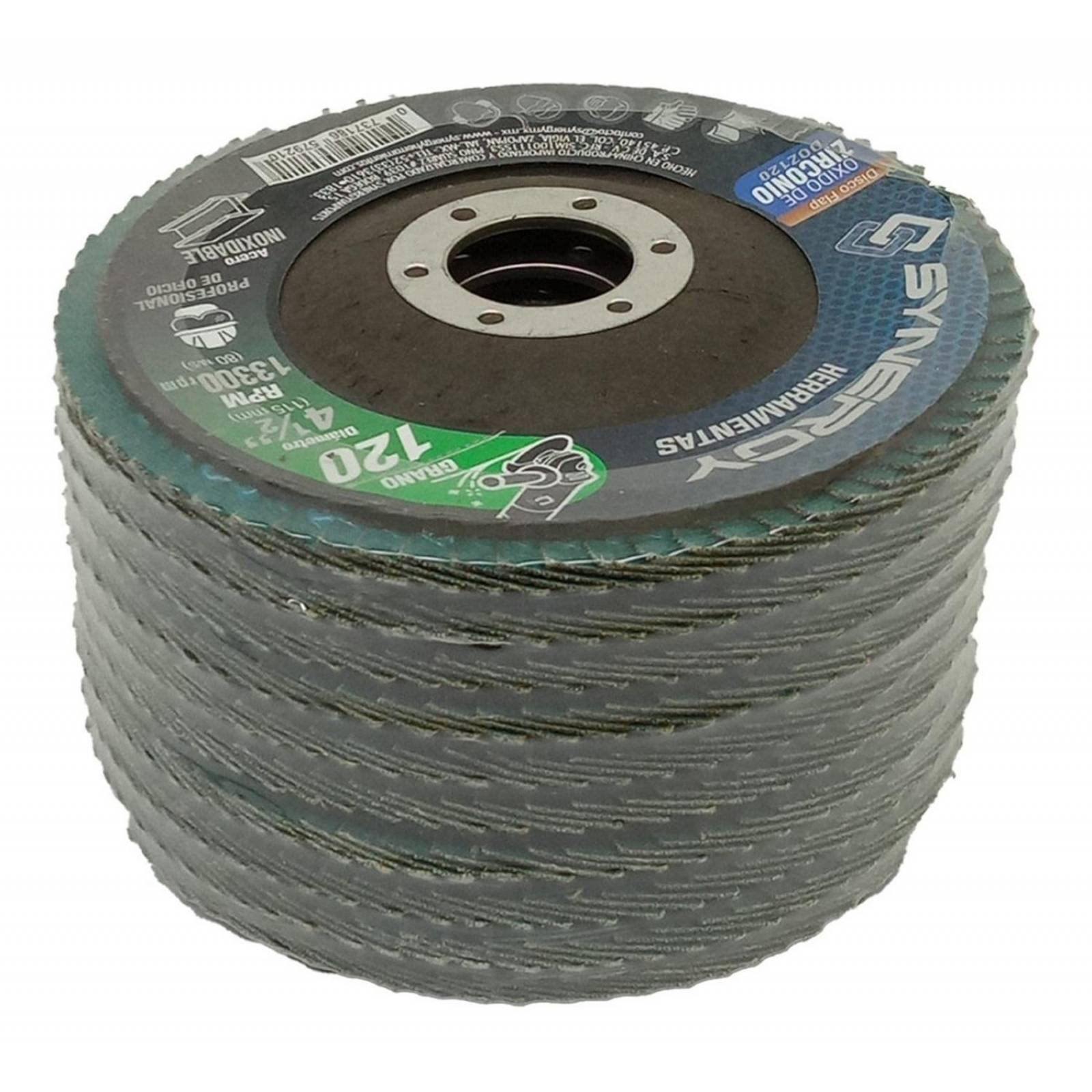 Disco Flap Laminillas 4-1/2'' Grano 120 20 Pzas 