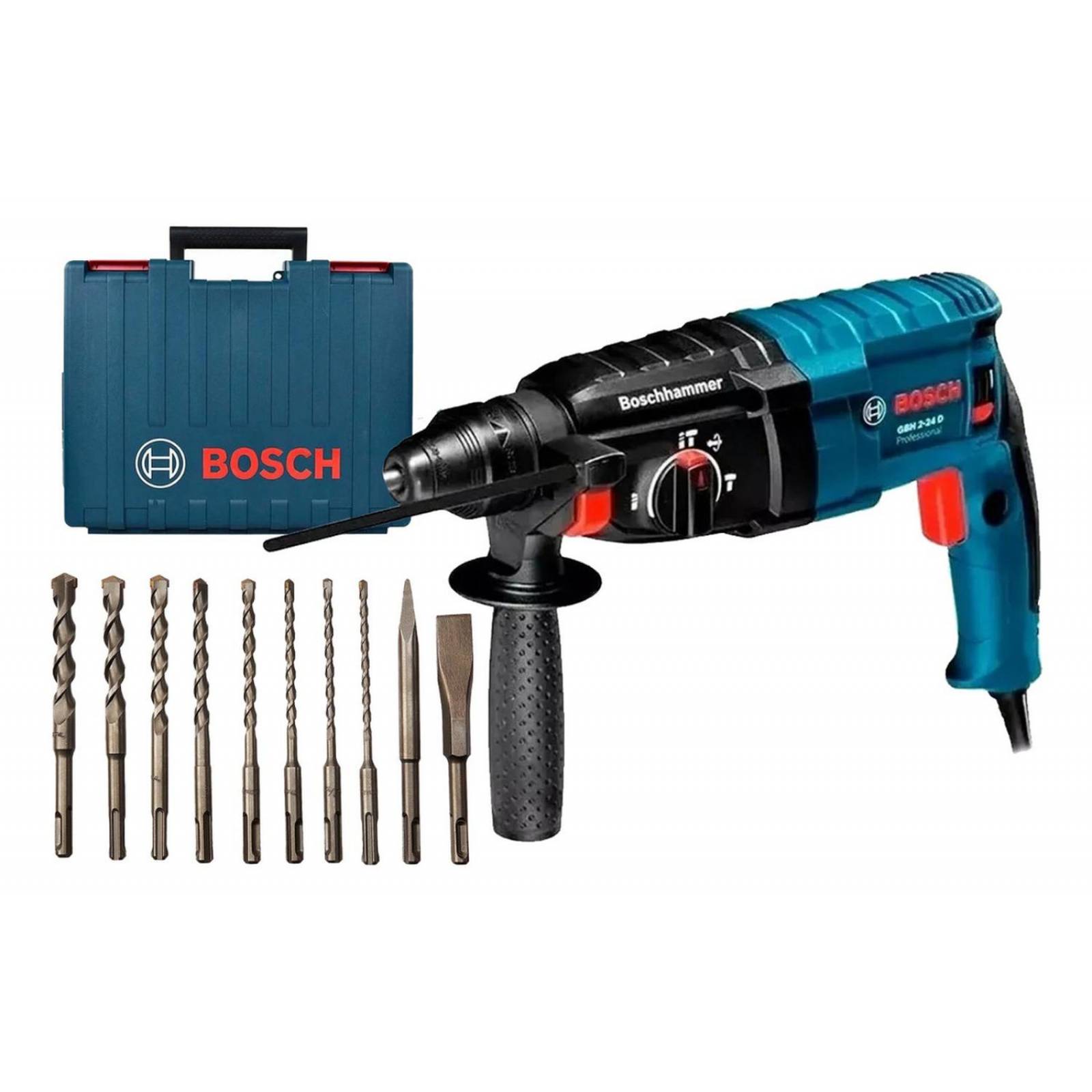 Rotomartillo Cincelador Bosch Sds Plus Gh 2-24 + Brocas