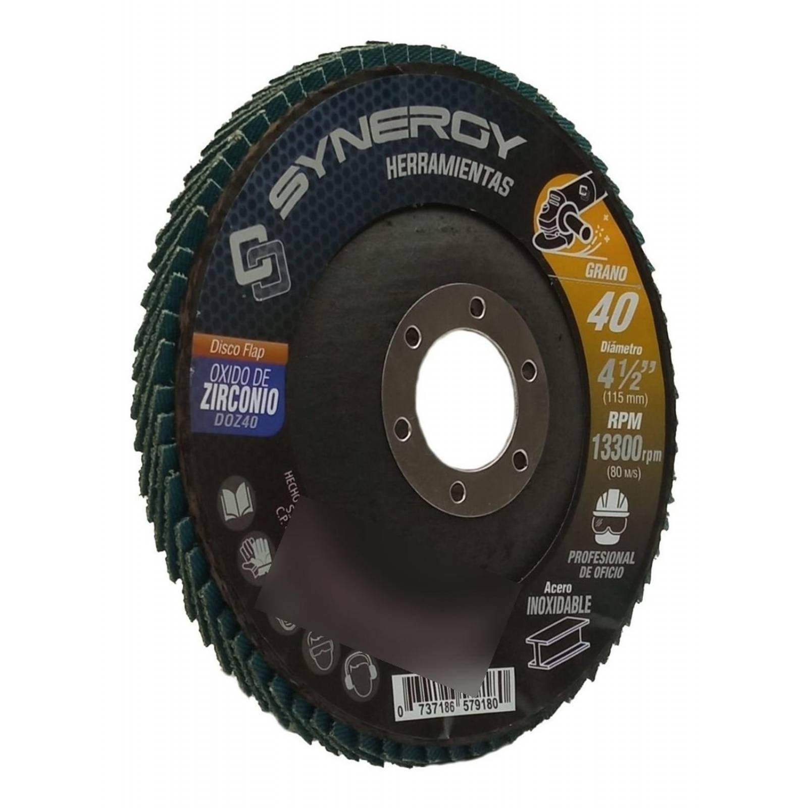 Disco Flap Lamina 4-1/2'' Grano 40 50 Discos 