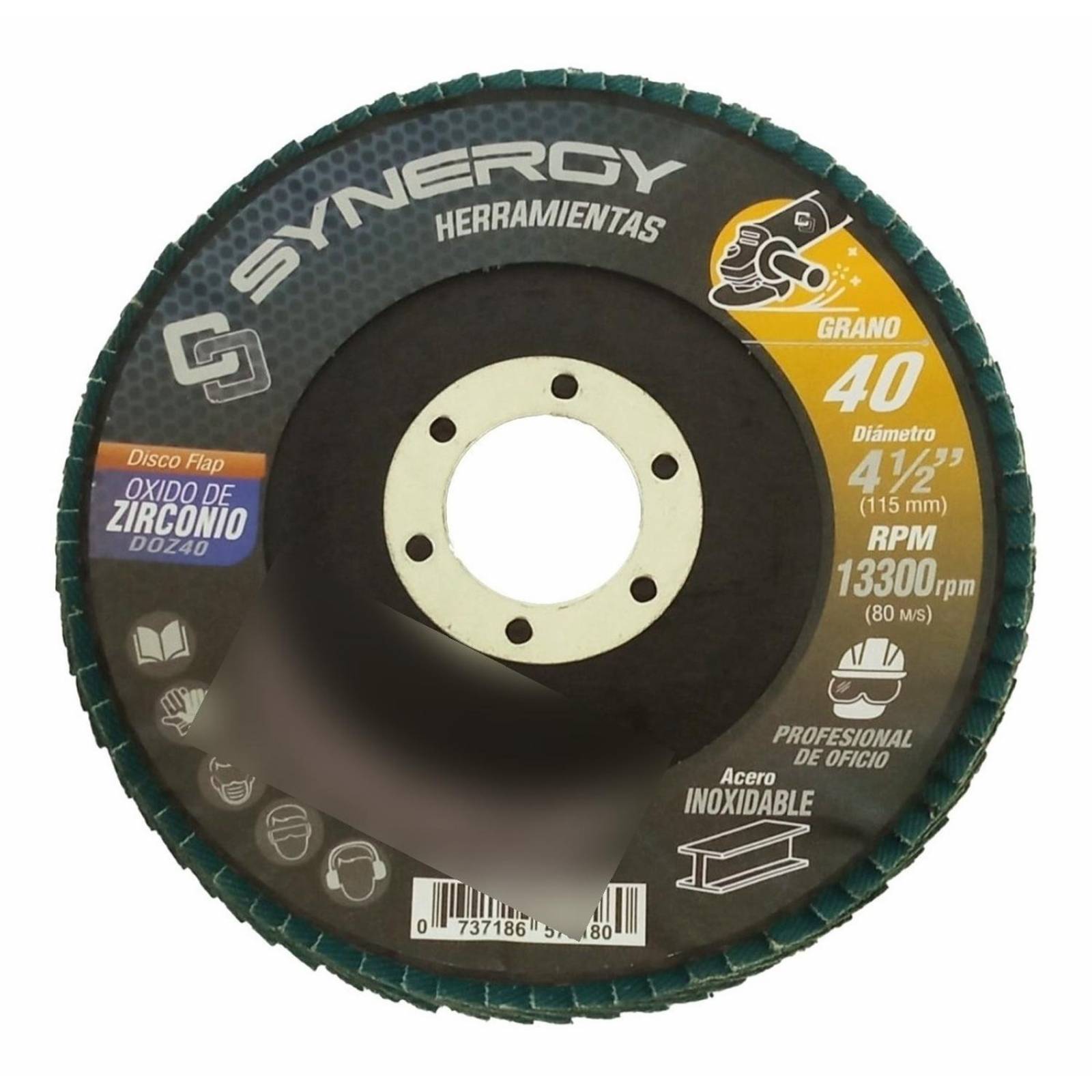 Disco Flap Lamina 4-1/2'' Grano 40 50 Discos 