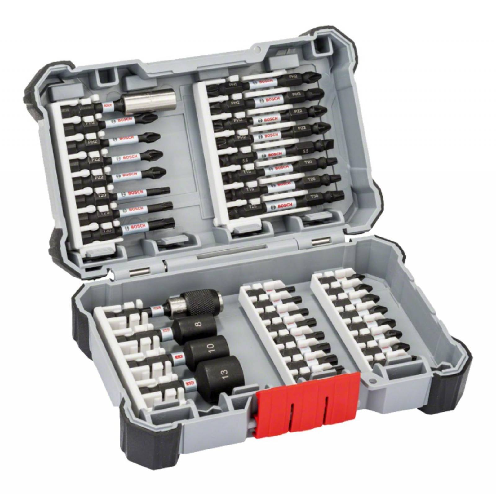 Kit De Puntas Y Dados Bosch Impact Control 36 Undidades 