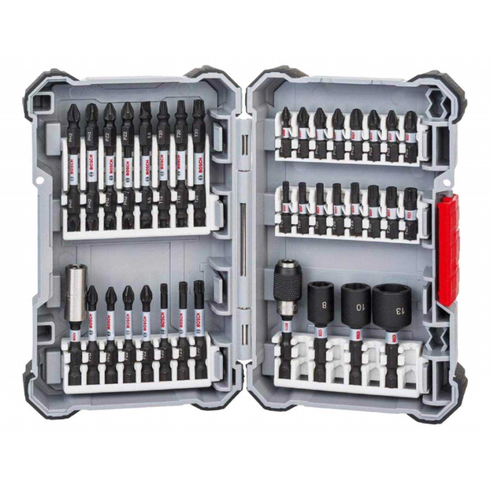 Kit De Puntas Y Dados Bosch Impact Control 36 Undidades 
