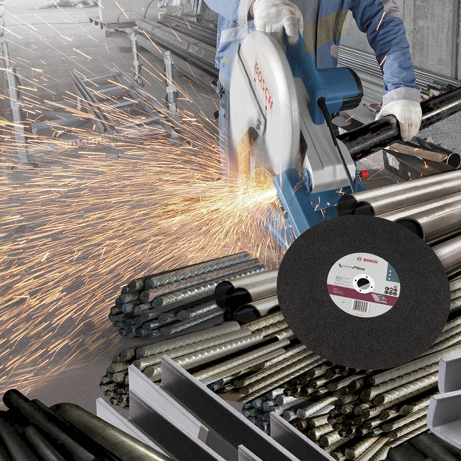 Disco Corte De Metal De 14 Bosch Doble Malla Pack 20 Piezas 