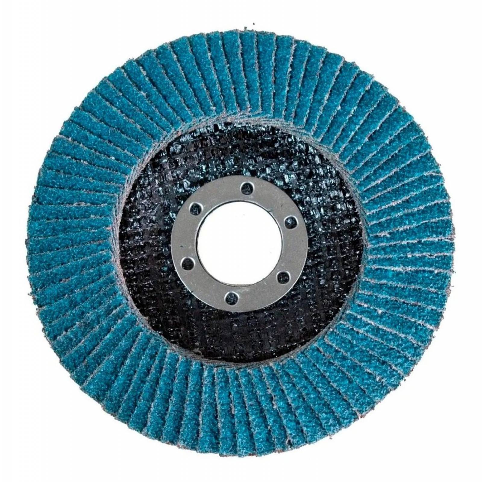 Disco Flap Laminado Zirconio 4 1/2 PuLG G100 P/metal 20pz 