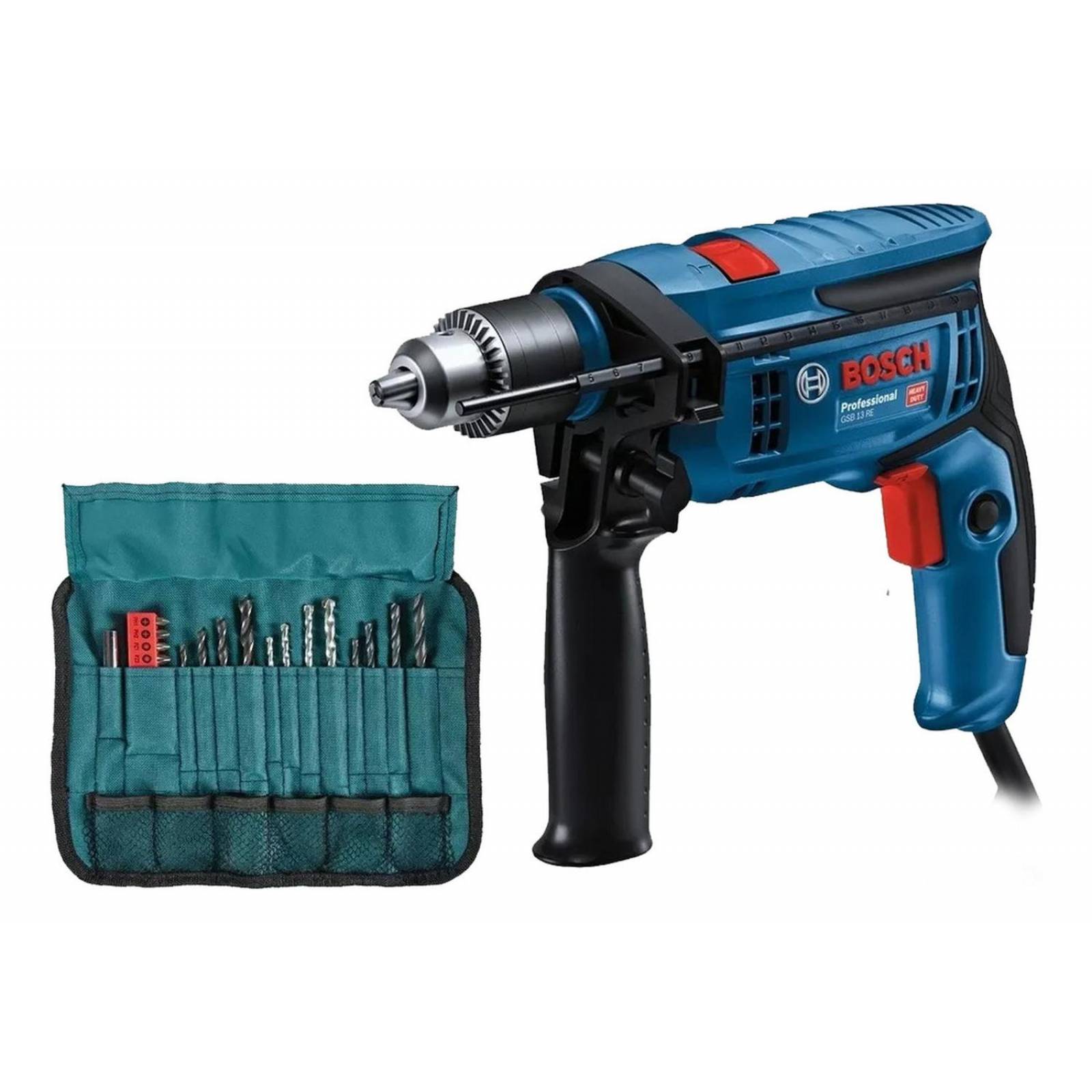 Rotomartillo Taladro Bosch GSB 13 RE 750w 115v + Accesorios 