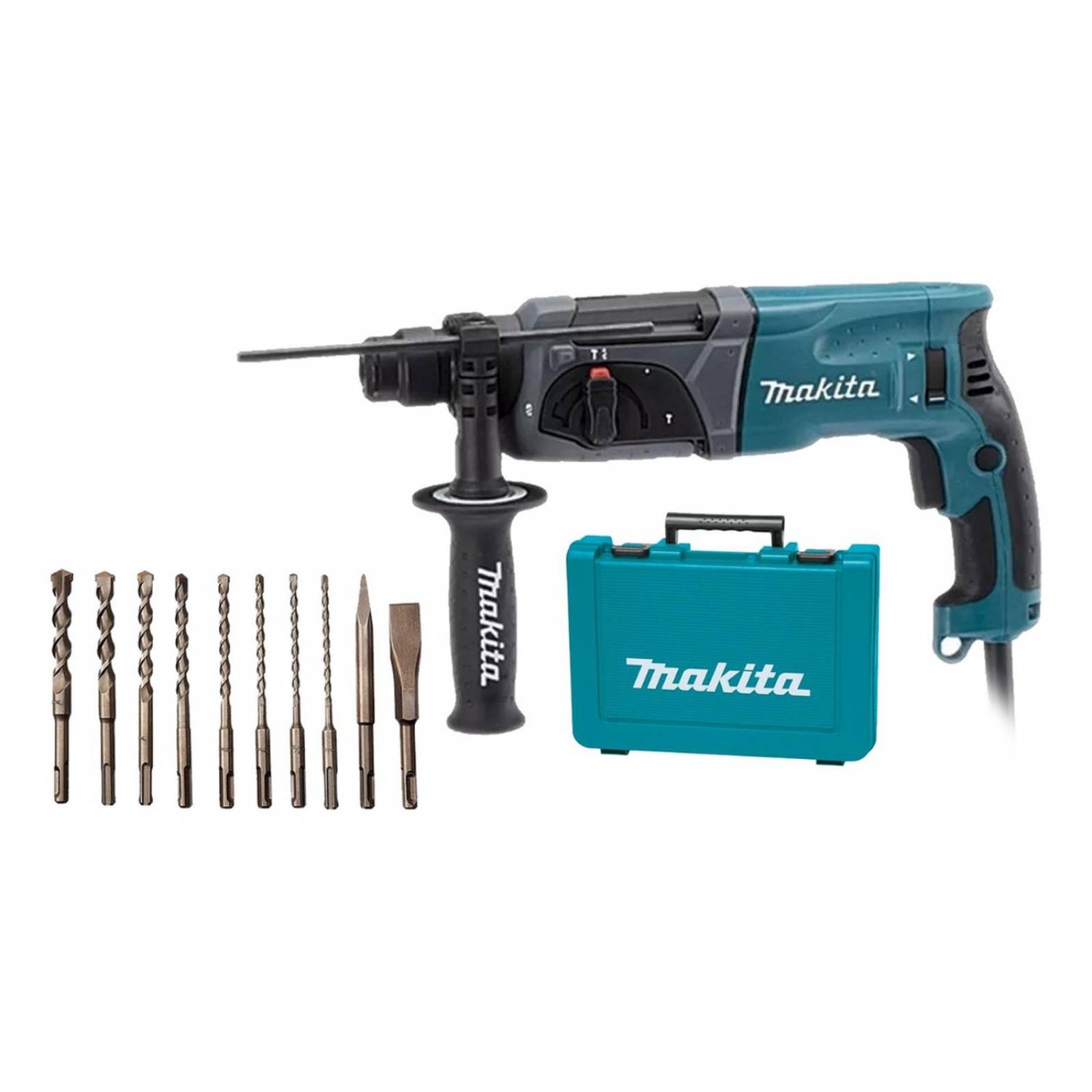 Rotomartillo Cincelador Sds Makita Hr2470 + Jgo De Cinceles 