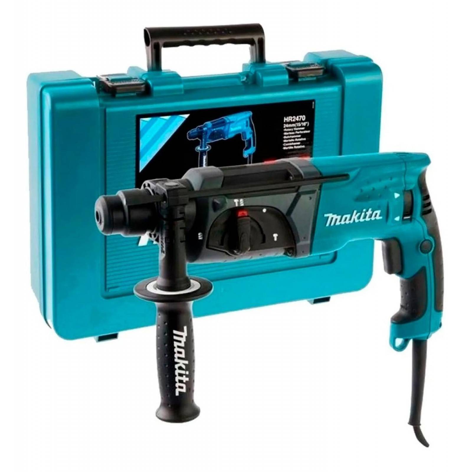 Rotomartillo Cincelador Sds Makita Hr2470 + Jgo De Cinceles 