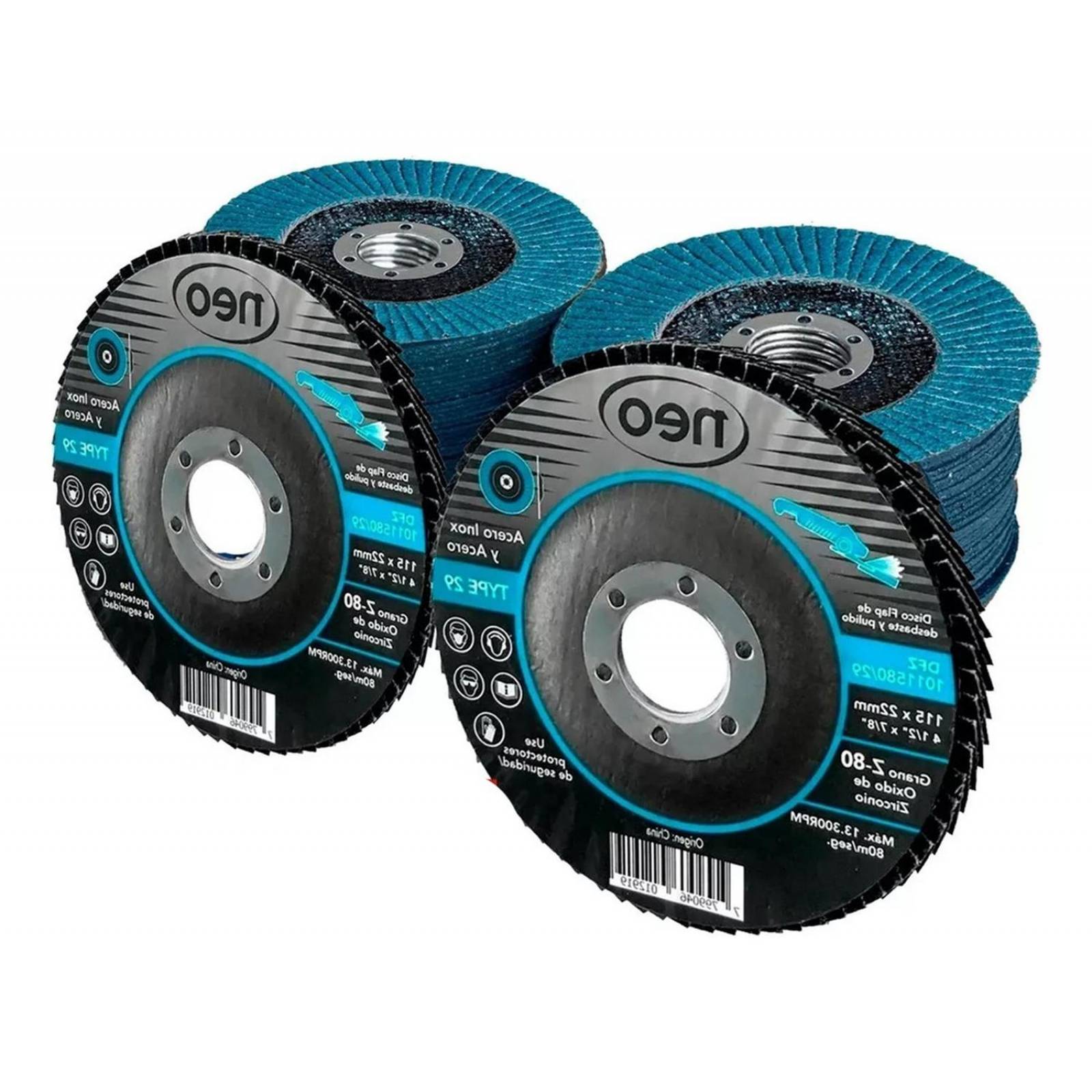 Disco Flap Laminado Ox. Zirconio G60 Alto Rendimiento 10 Pz