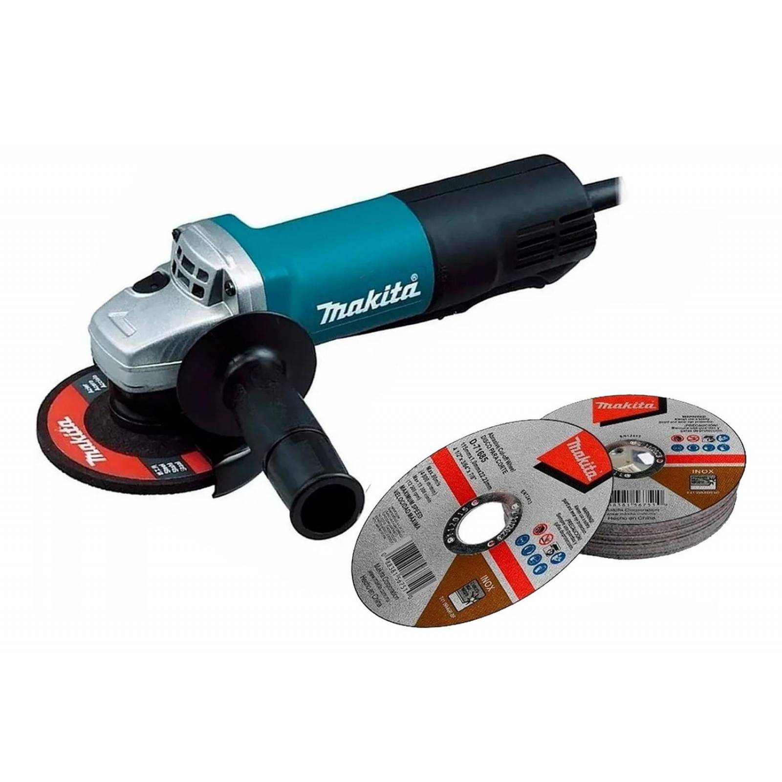 Esmeriladora Angular Makita 9557hpyg 110v + 5 Discos