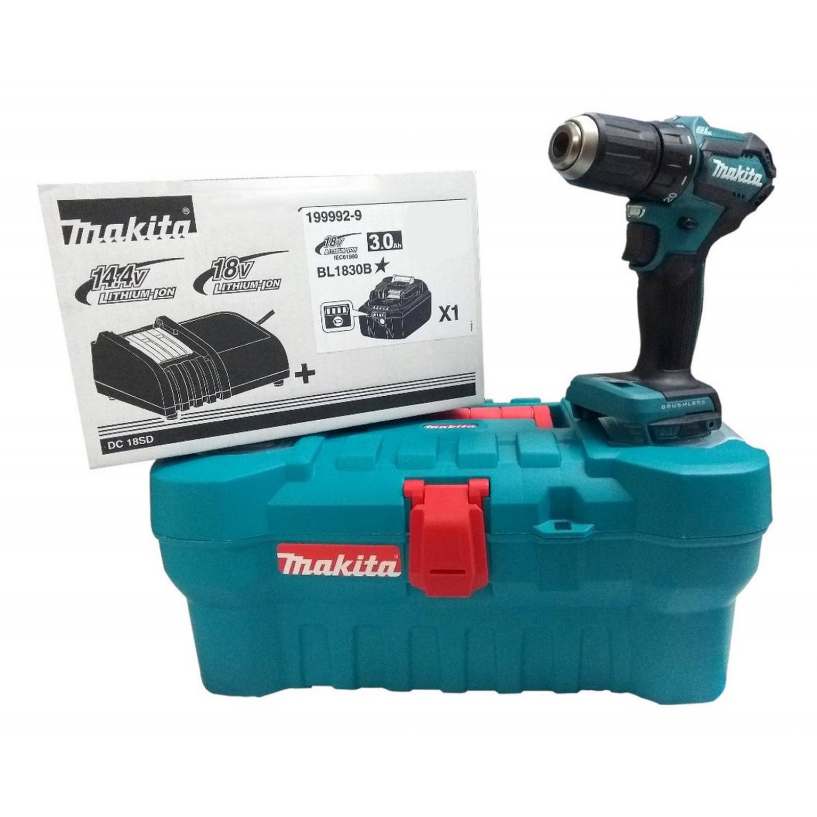 Atornillador Taladro Inalambrico 18v Makita Ddf483sfa