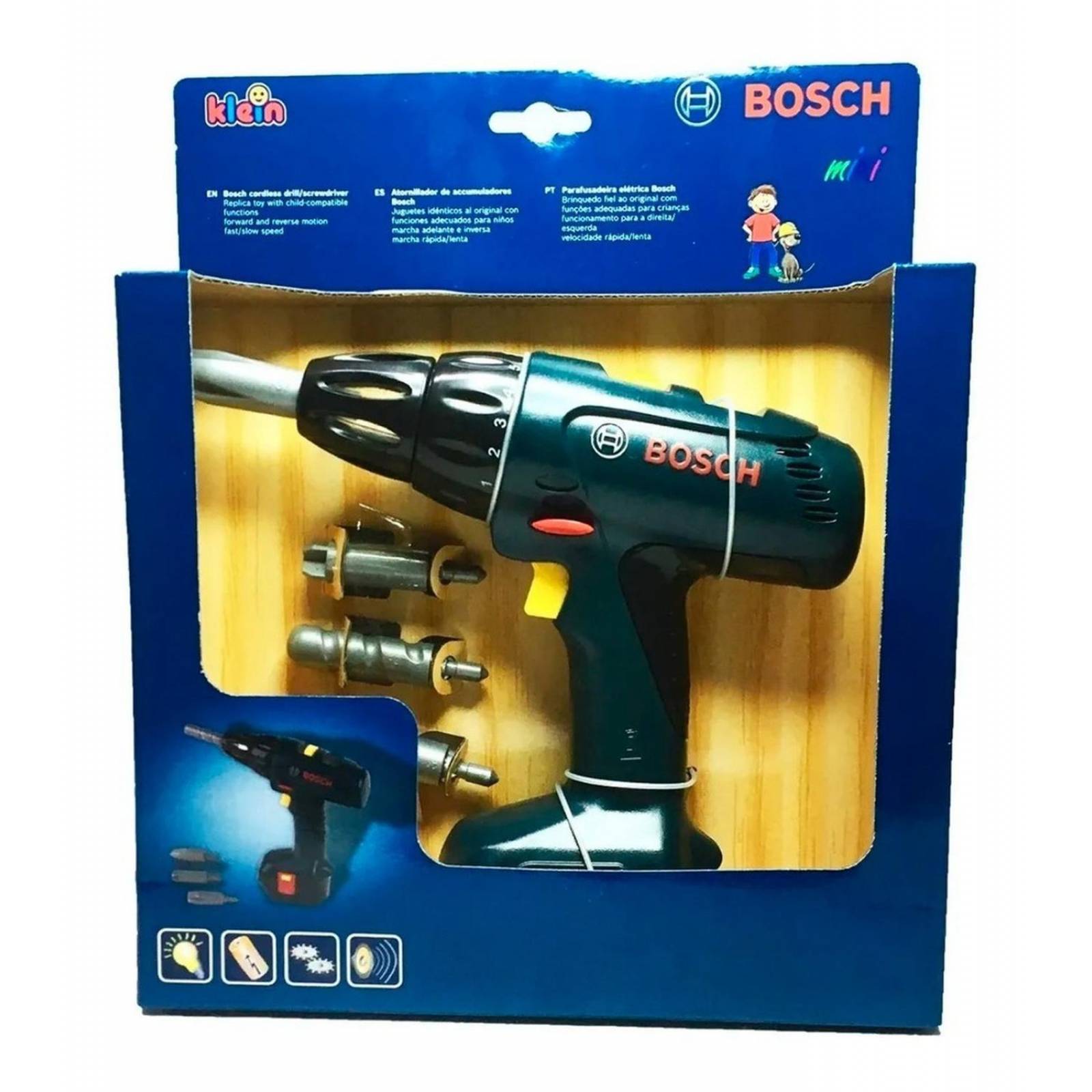 Atornillador Taladro De Juguete Bosch Original 