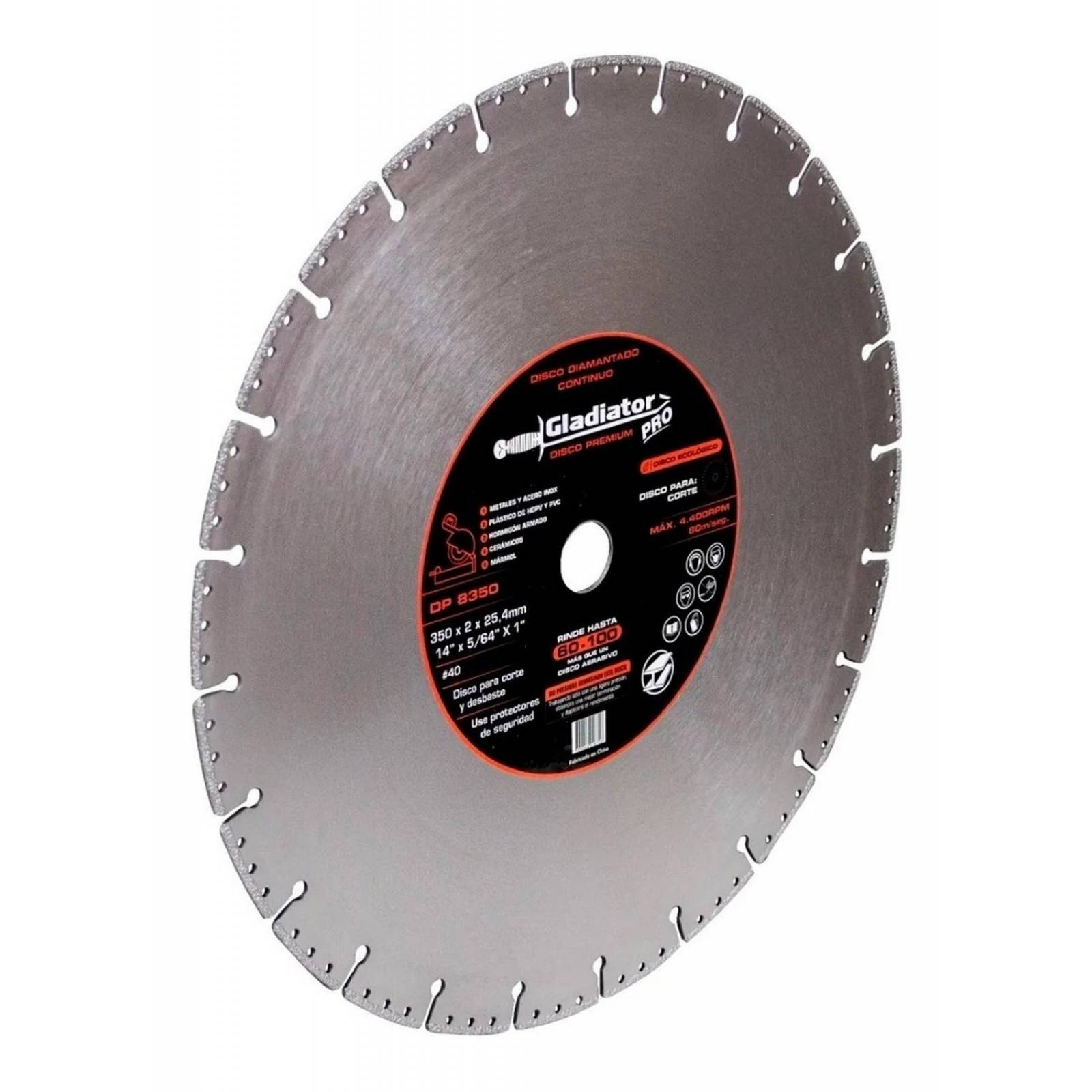 Disco Corte Metal Diamantado 14 Rinde Lo De 60-100 Discos 