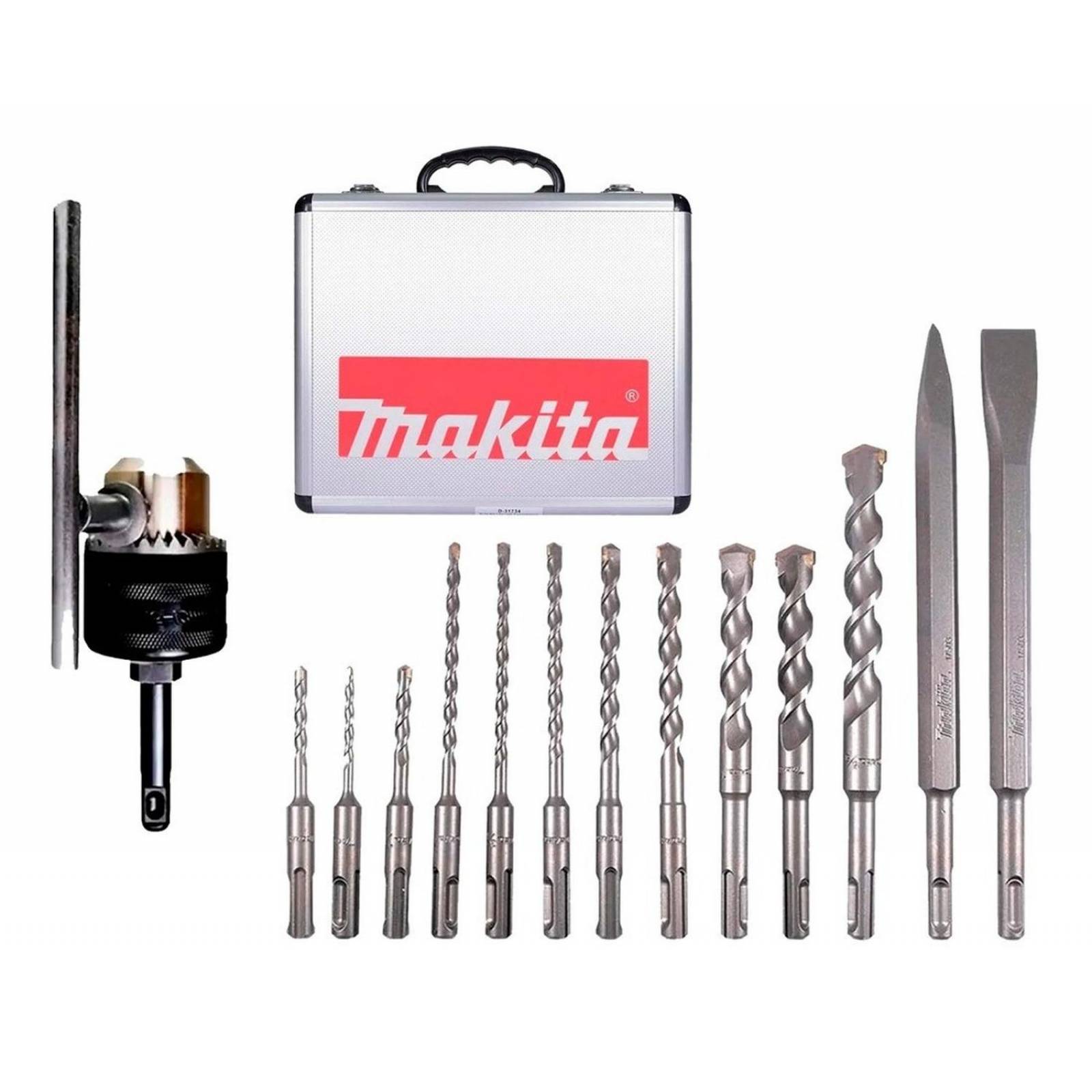 Juego De Brocas Makita Sds Plus Para Concreto + Broquero 