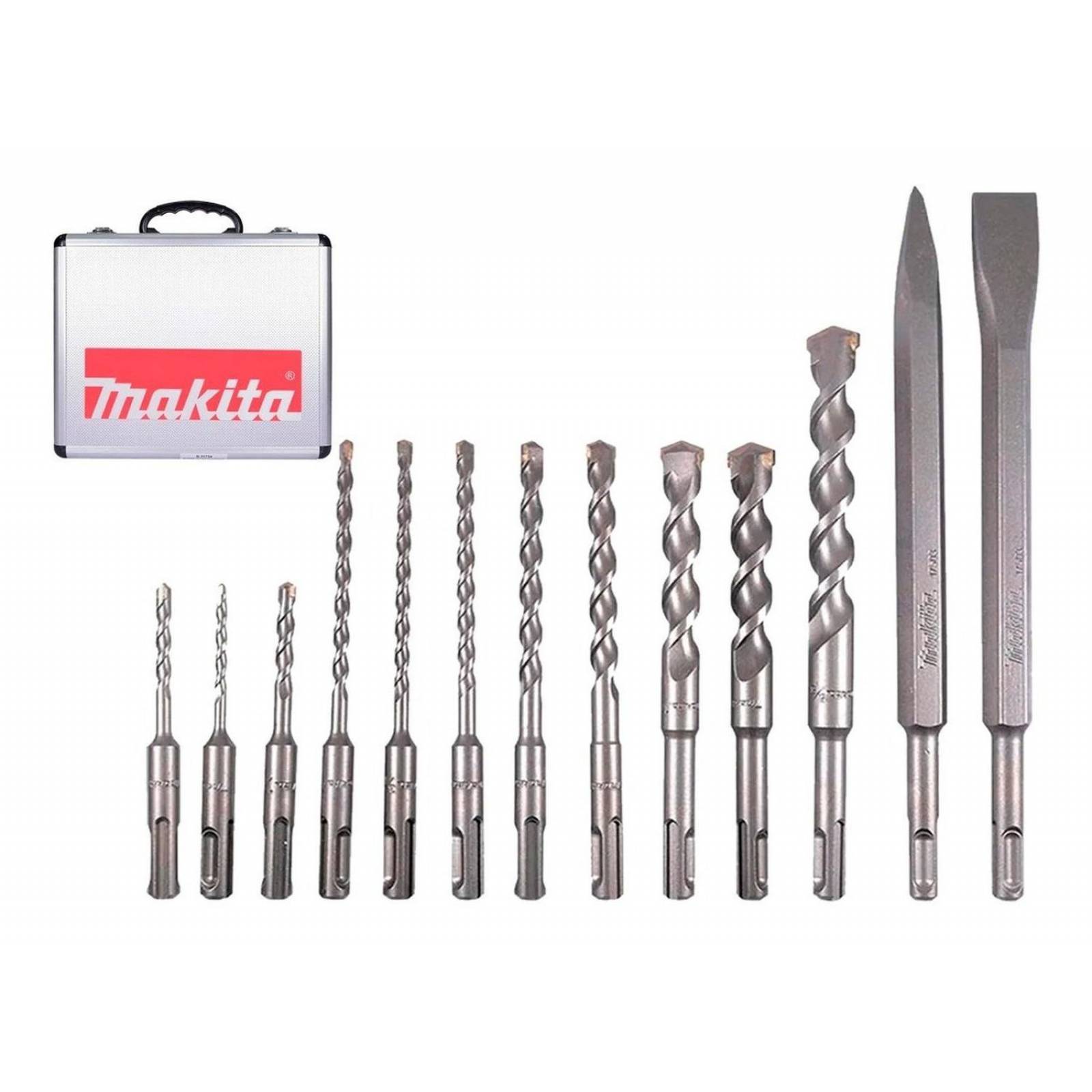 Juego De Brocas Makita Sds Plus Para Concreto + Broquero 