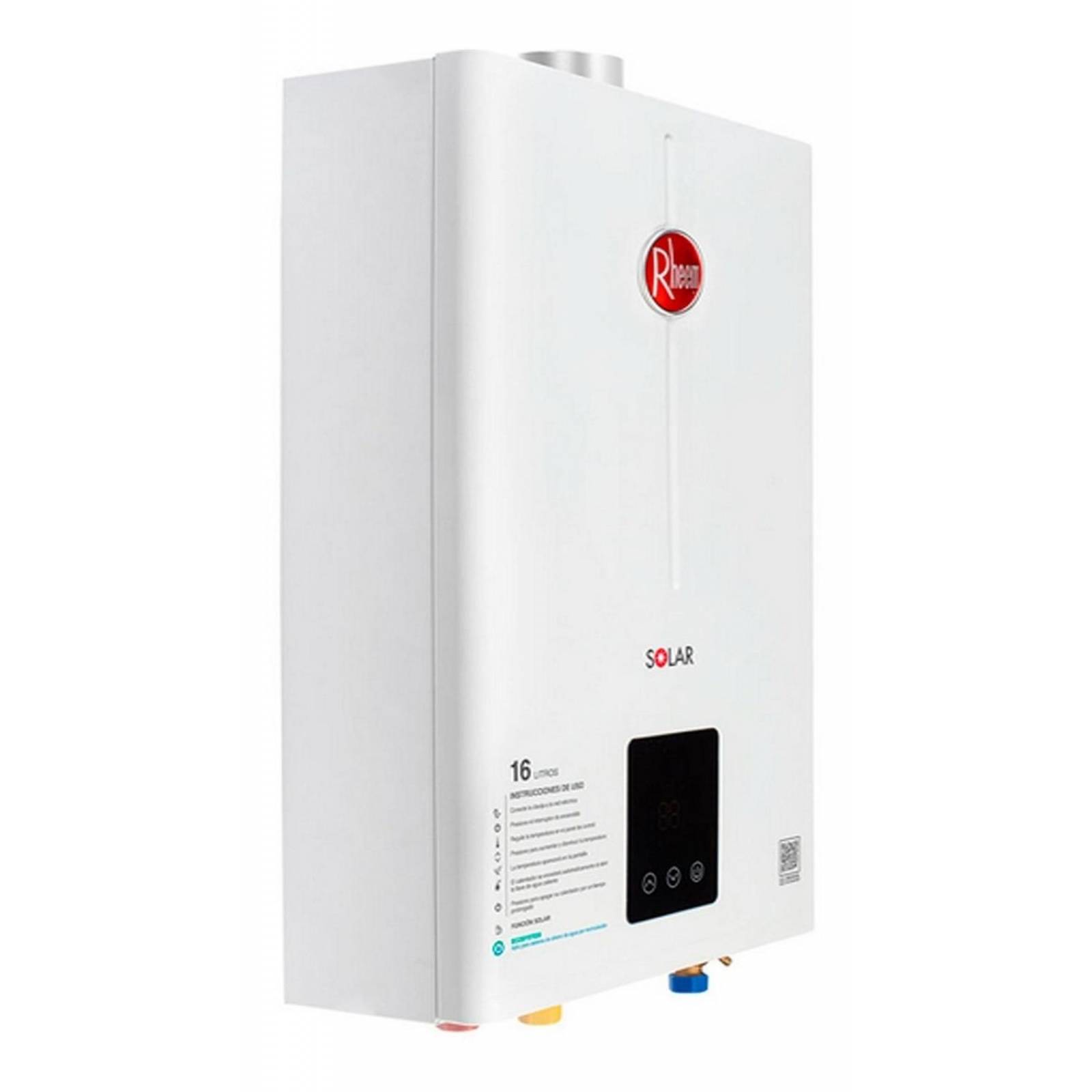 Calentador Instantaneo Rheem Gas Natural 3 Servicios 16 L. 