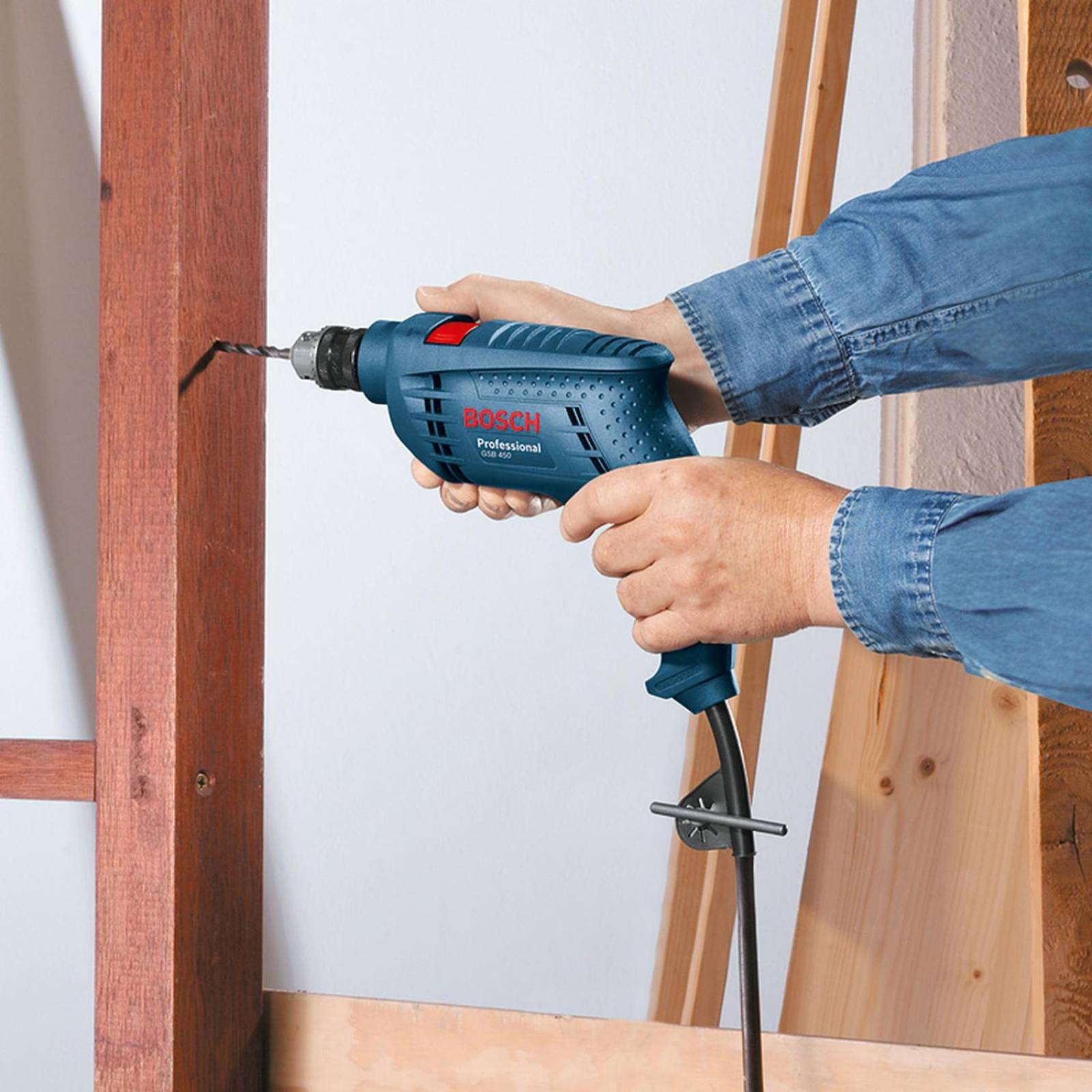 Rotomartillo Taladro 1/2 Bosch 450w Velocidad Variable Varia 