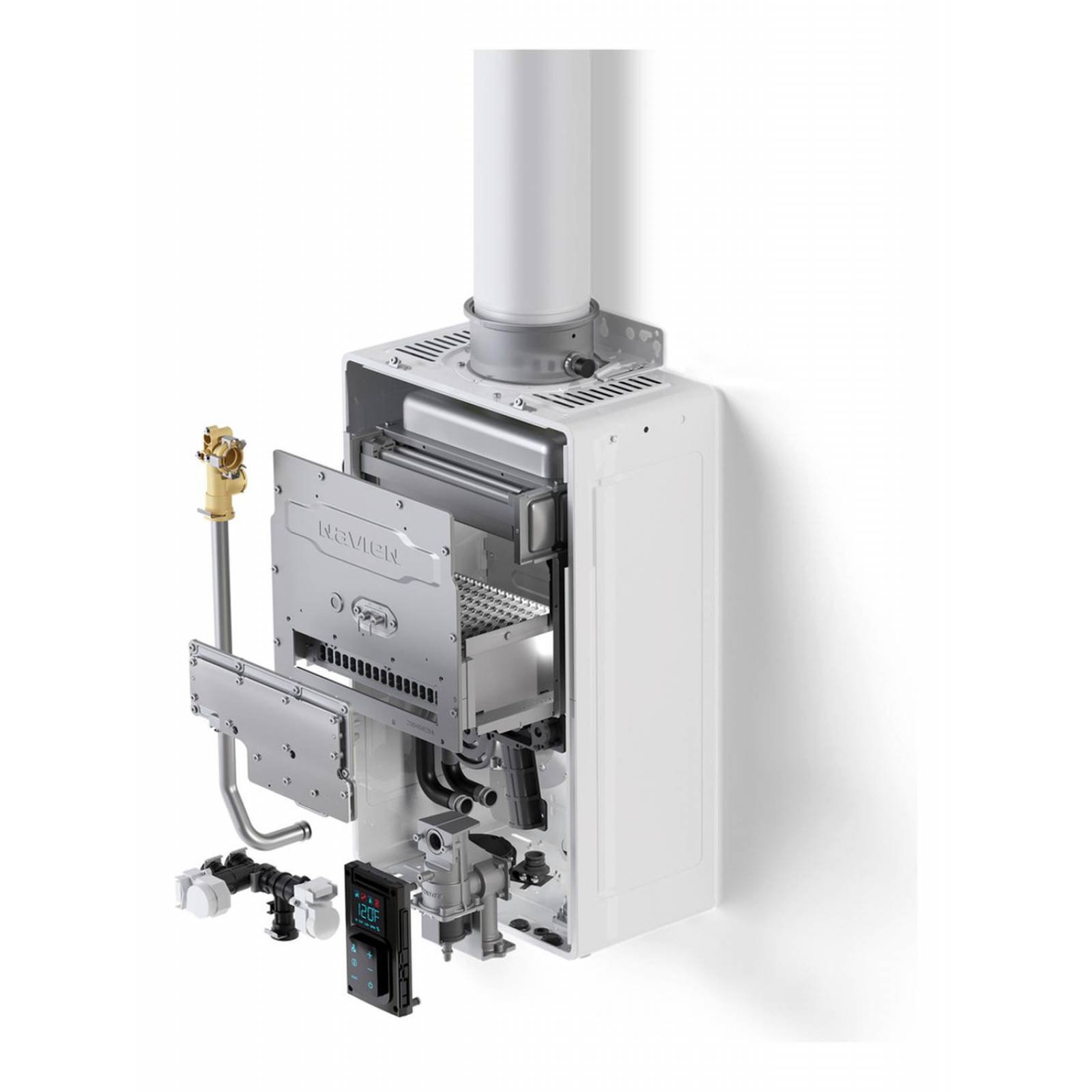 Calentador Instantáneo Navien 28 L. Gas Lp. 4 Servicios