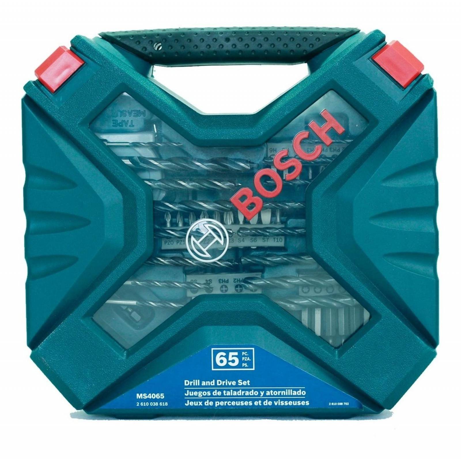 Taladro Atornillador Bosch 12v Multifunciones + Kit 65 Accs. 