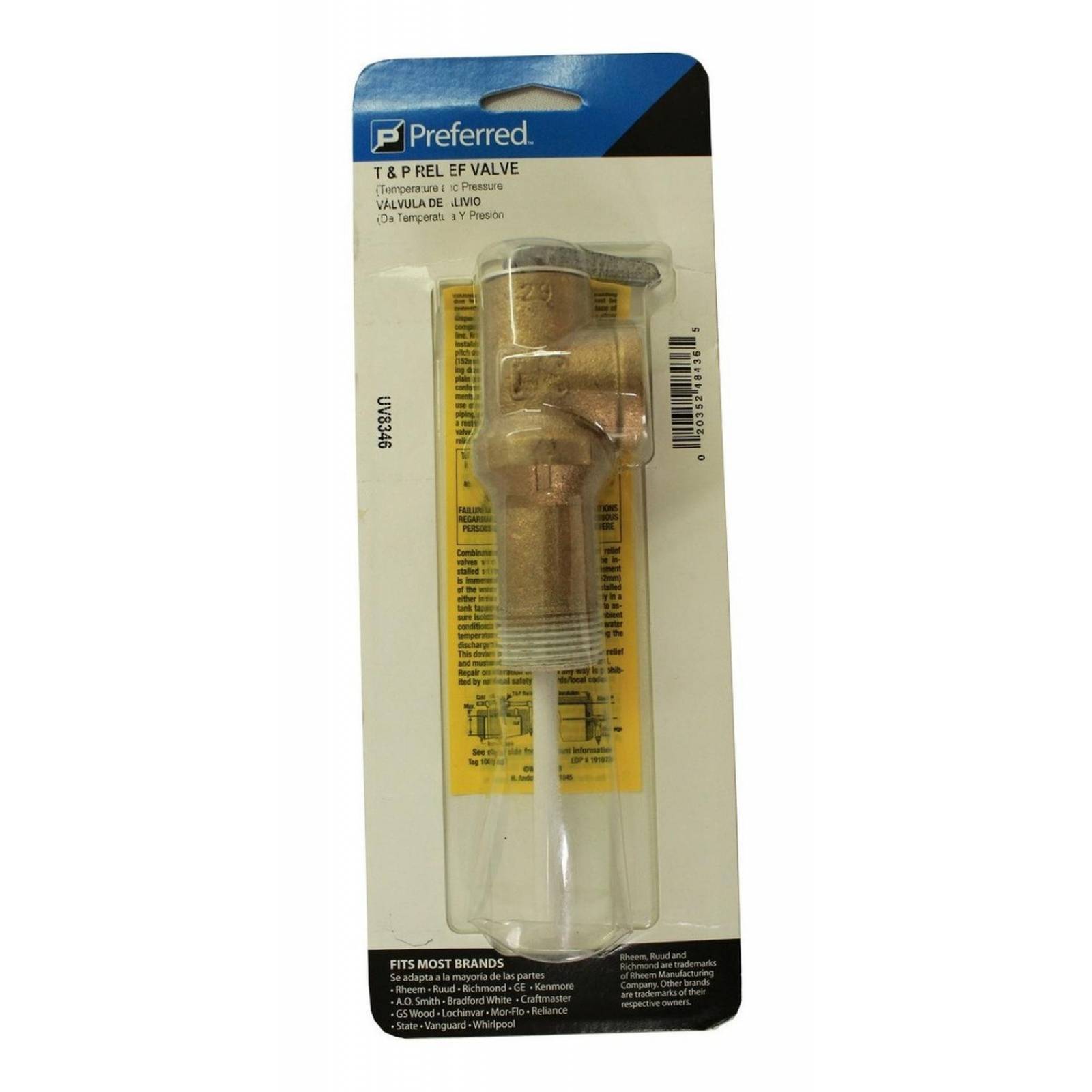 Valvula De Alivio Universal Para Calentadores / Boiler 