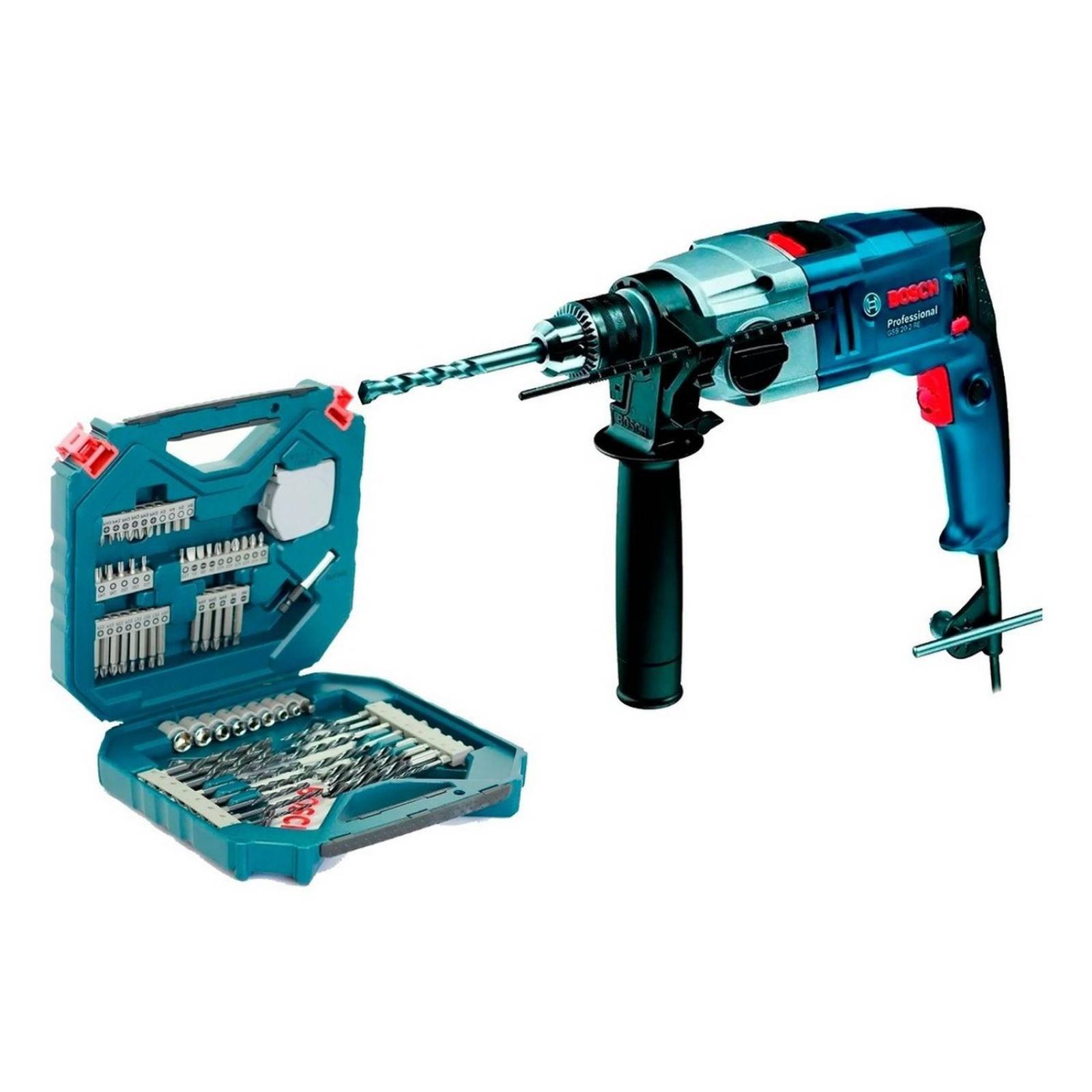 Rotomartillo 1/2 Bosch Vel Variable Rev + Set Accesorios