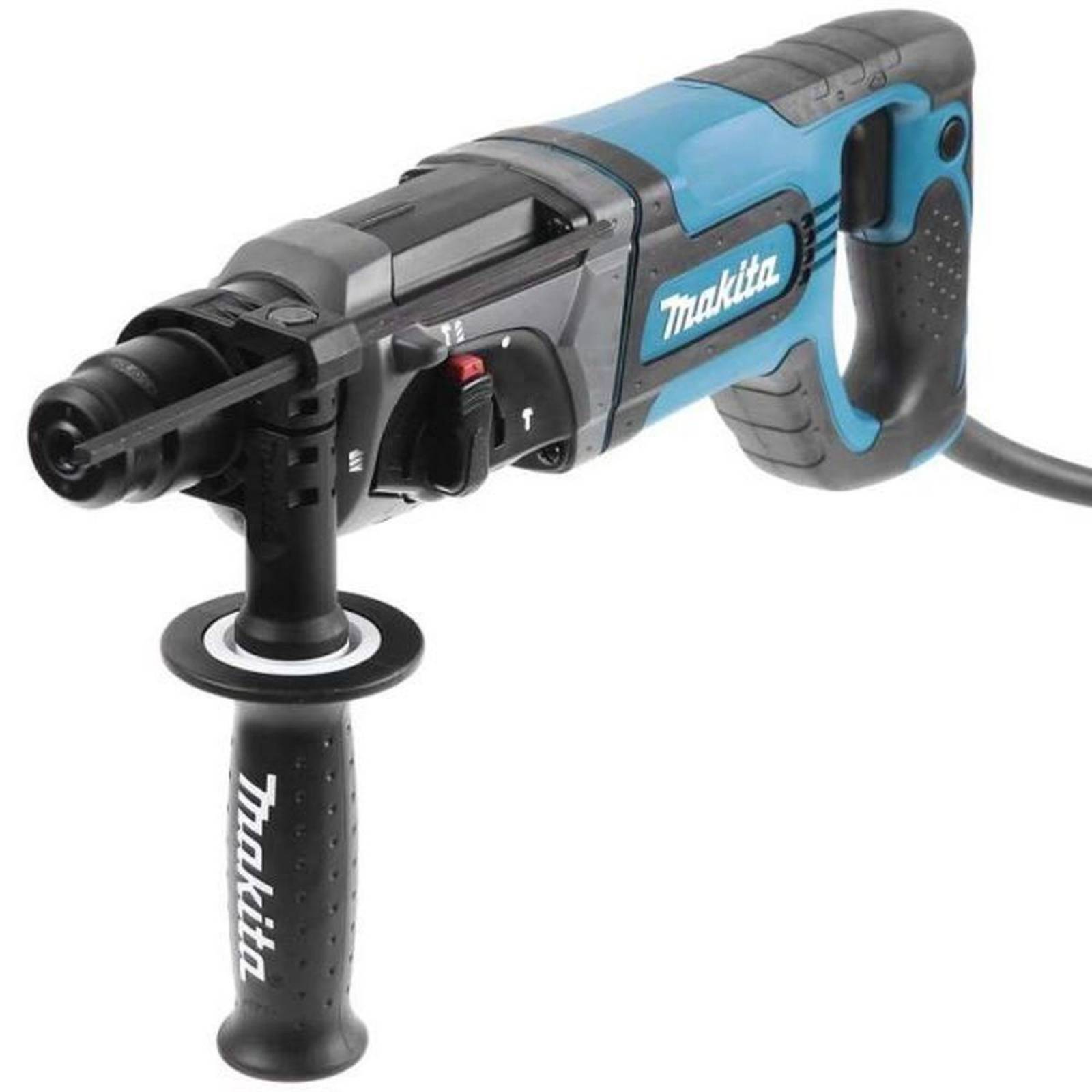 Rotomartillo Makita HR2475 + miniesmeril DC 1200W + cinceles 