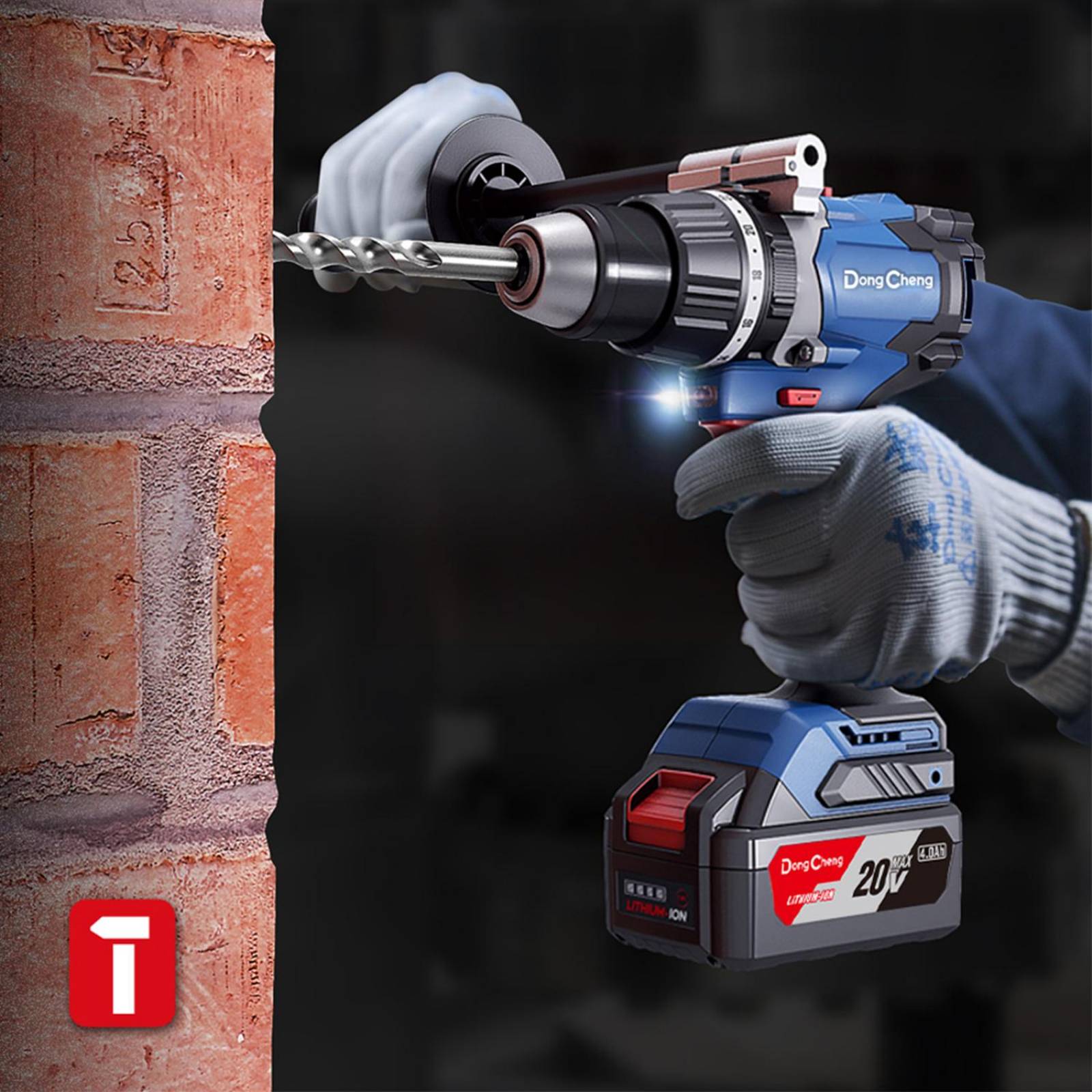 Rotomartillo Atornillador Industrial 20V. 1/2' DongCheng 