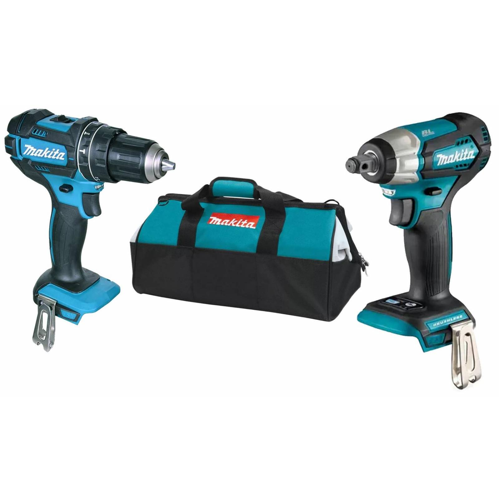 Rotomartillo Makita + Llave Impacto 18V. Sin Bat 