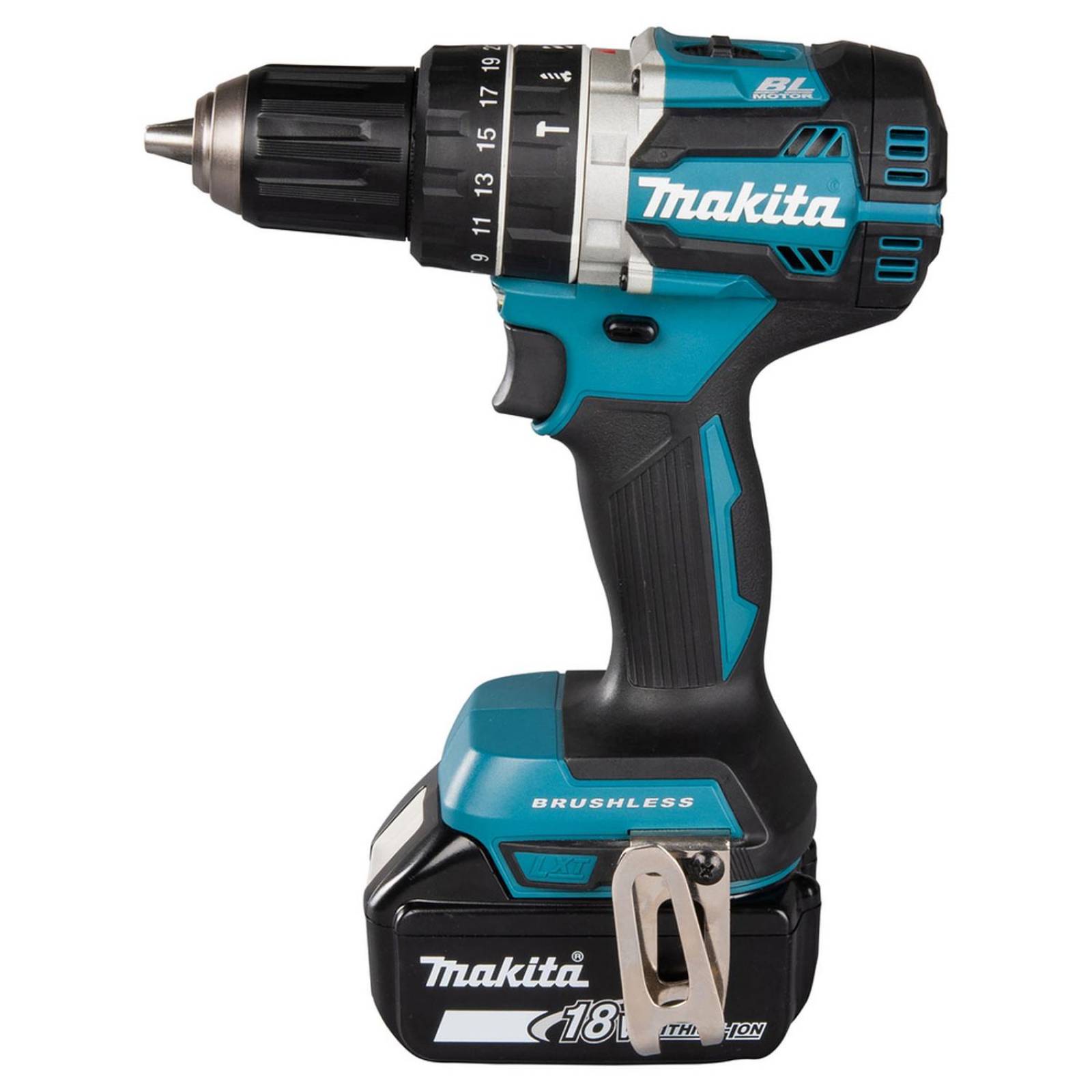 Rotomartillo Atornillador Makita 18V. BL 1Bat. 5 Ah. 