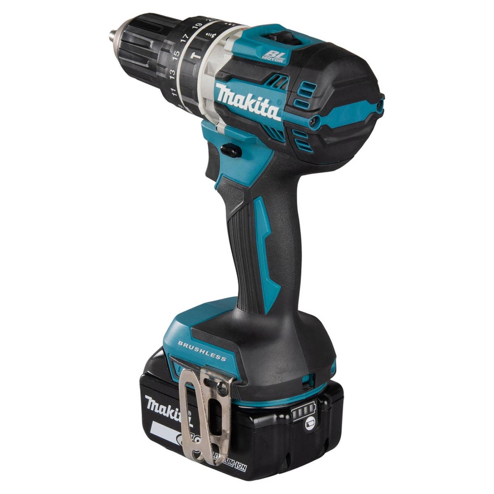 Rotomartillo Atornillador Makita 18V. BL 1Bat. 5 Ah. 