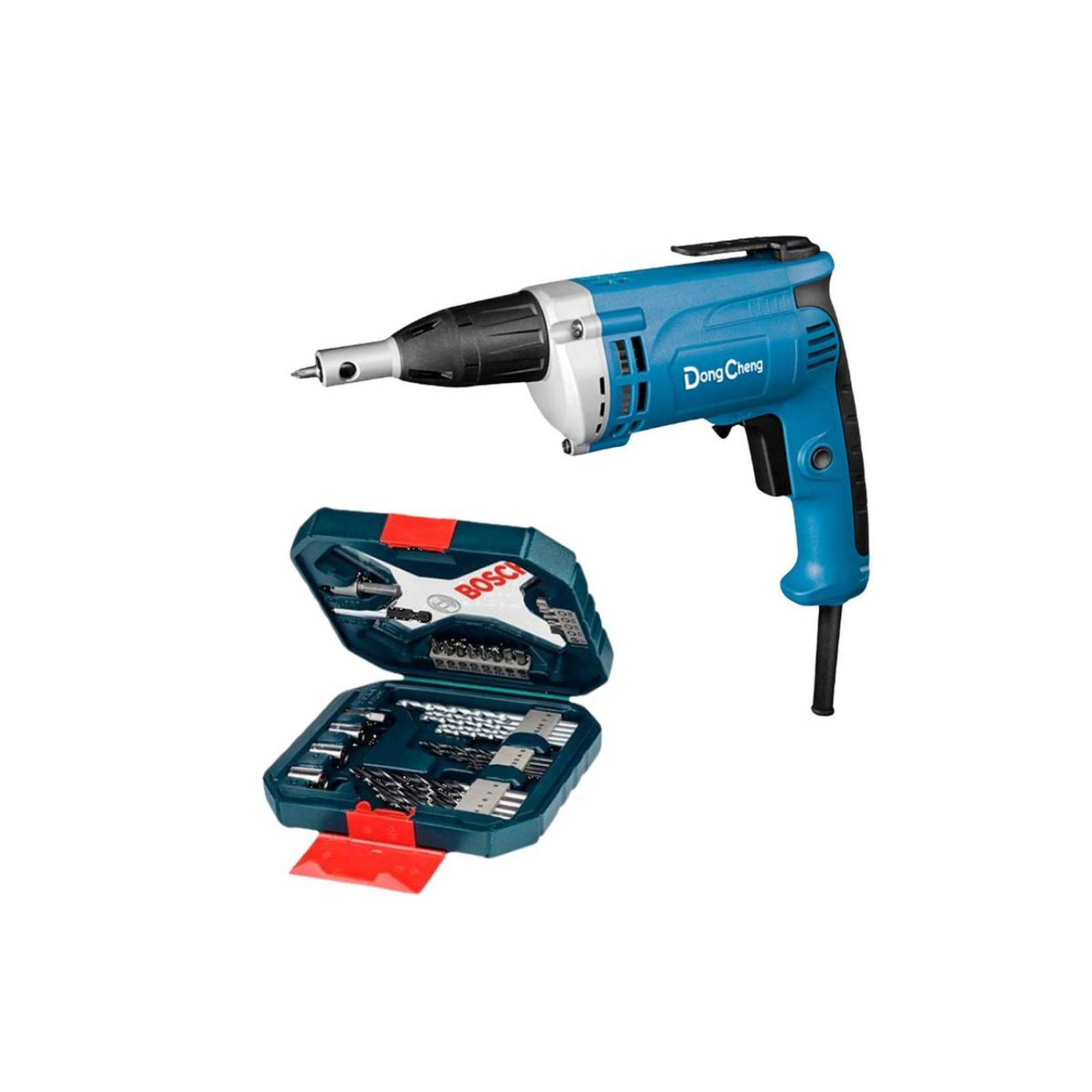 Atornillador tablaroca industrial DC 710W 1/4´+ brocas Bosch