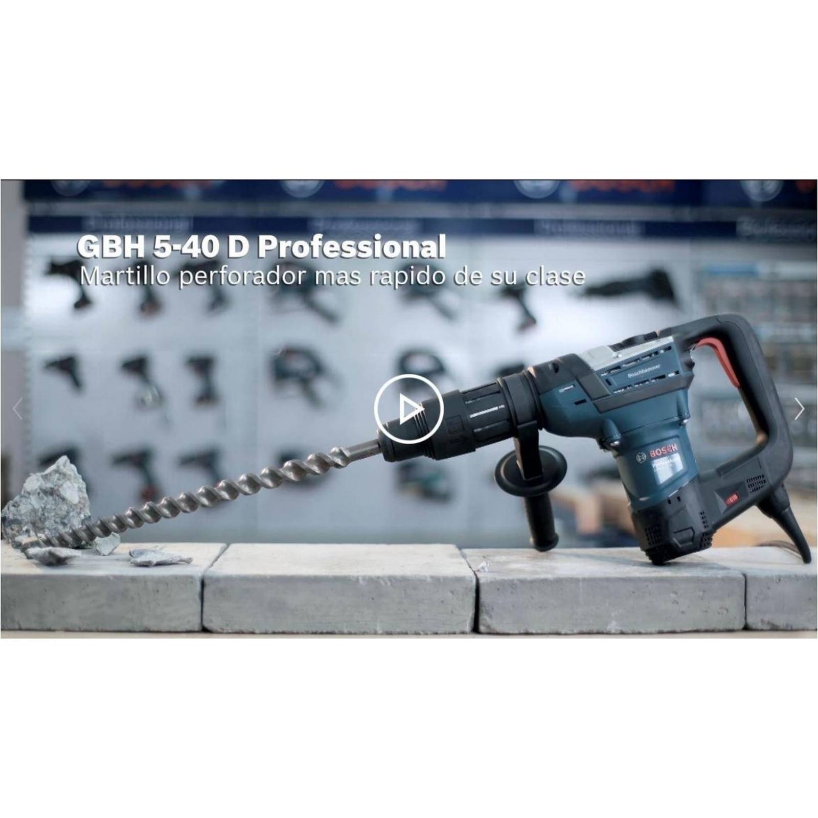 Martillo Perf. 6.8Kg 3/4 Sds Max Gbh 5-40 D Bosch 06112690g0 