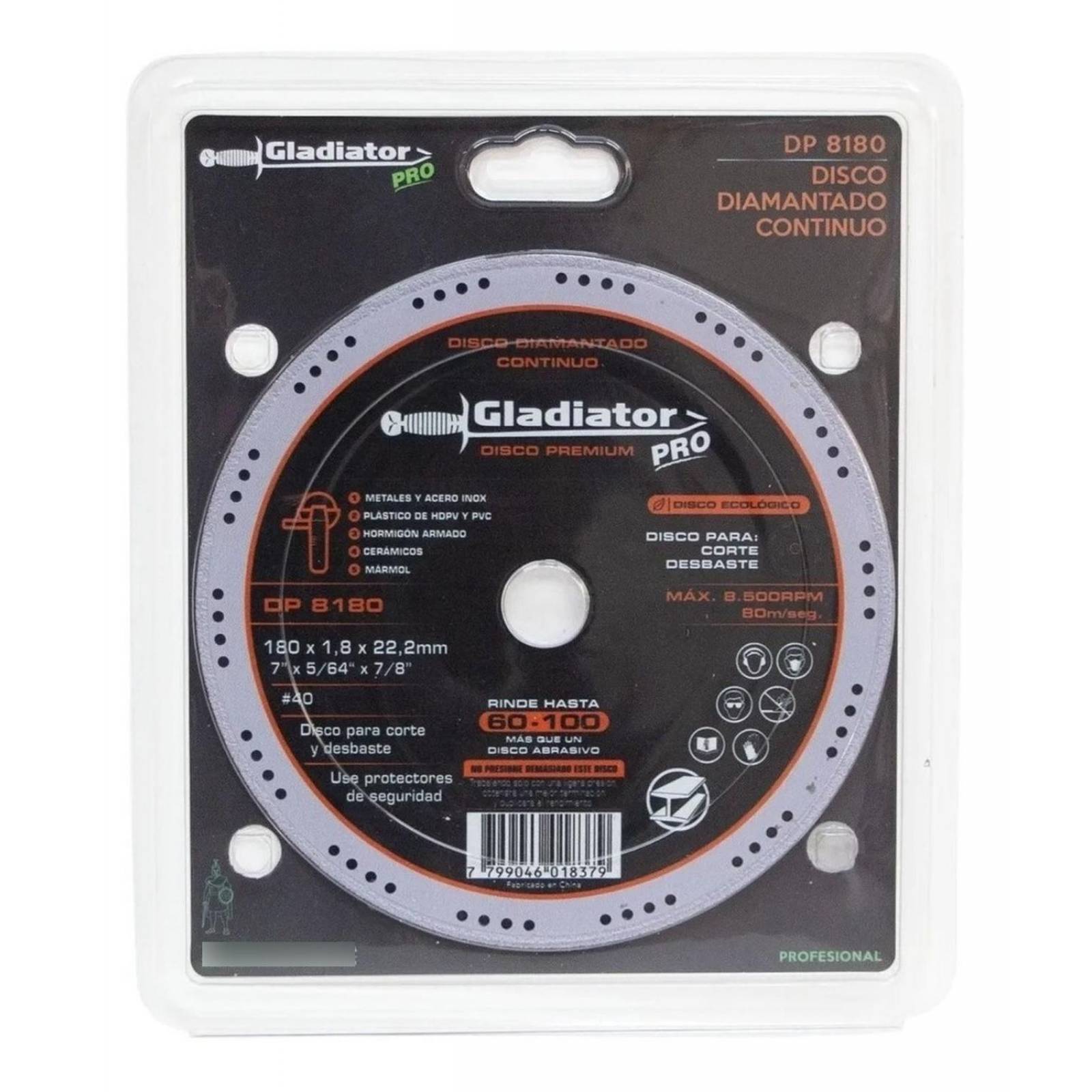 Disco Diamante 7' Corte Metal, Concreto,mampostería 