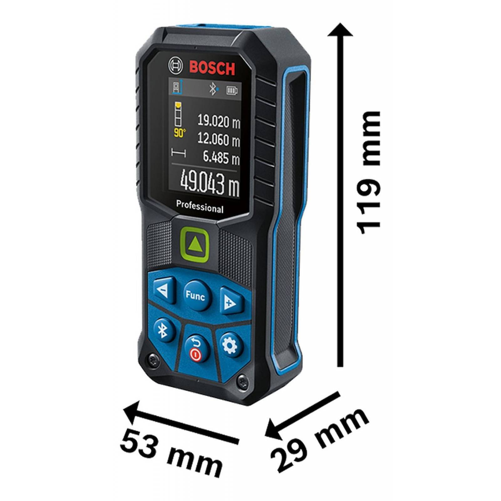 Telemetro Bosch Láser Verde Bluetooth Glm 50-27 Cg 0.05-50m