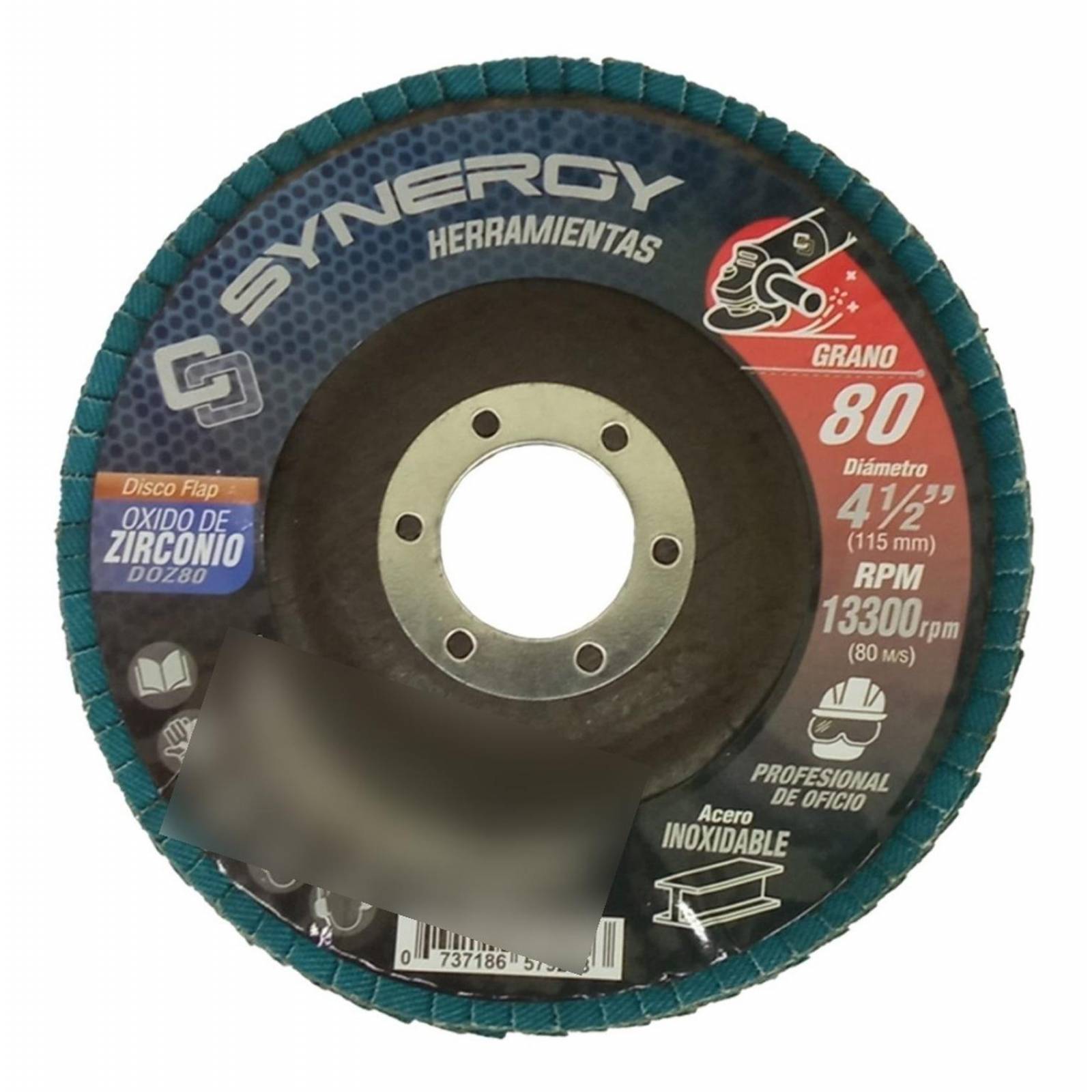 Disco Flap Laminillas 4-1/2'' Grano 80 10 Pzas 