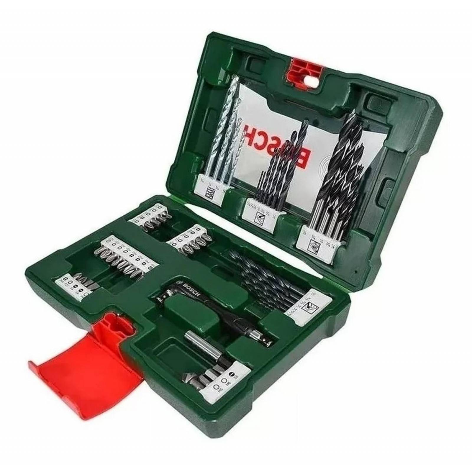 Kit Set Brocas Puntas Bosch 52 Pzas Madera Metal Concreto 