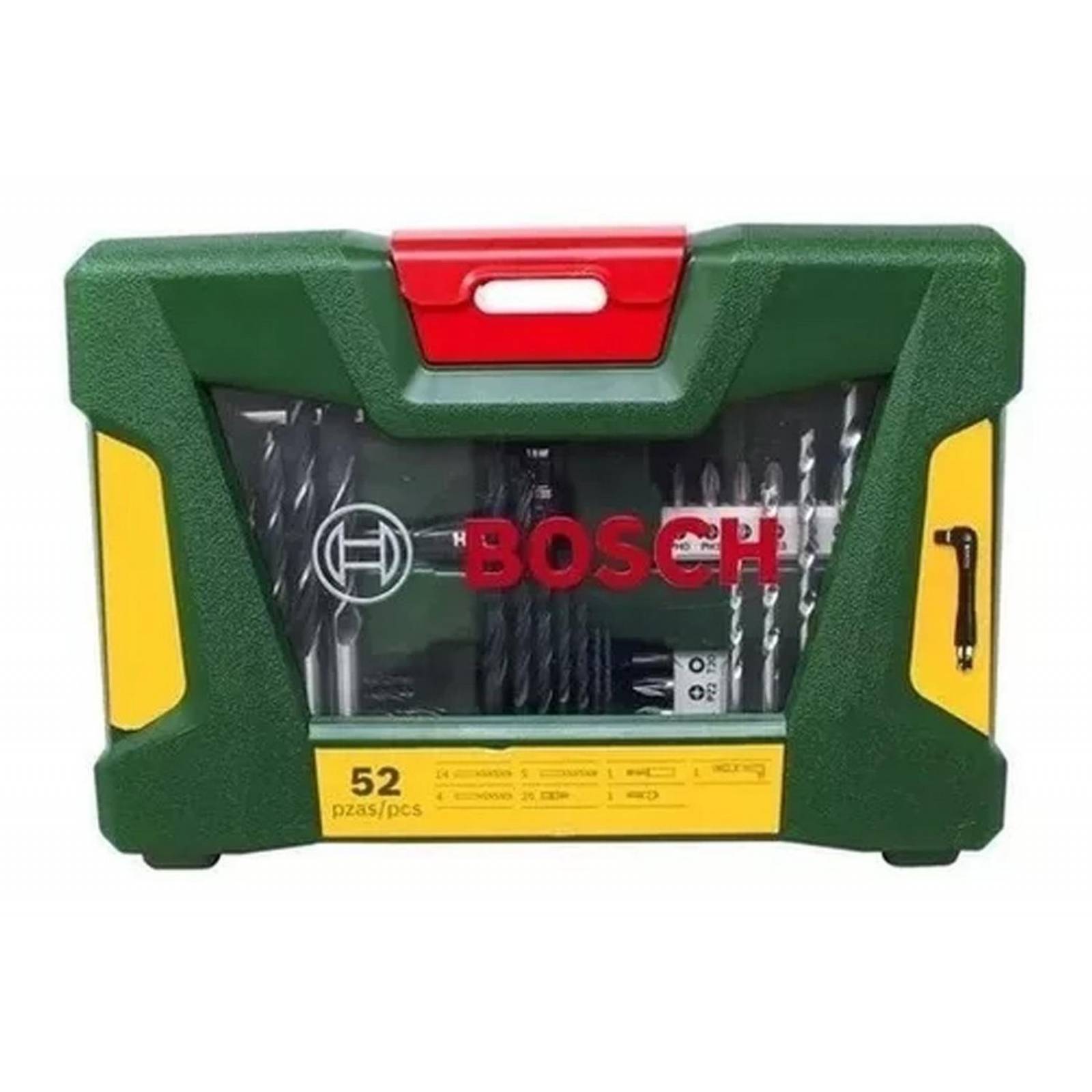 Kit Set Brocas Puntas Bosch 52 Pzas Madera Metal Concreto 