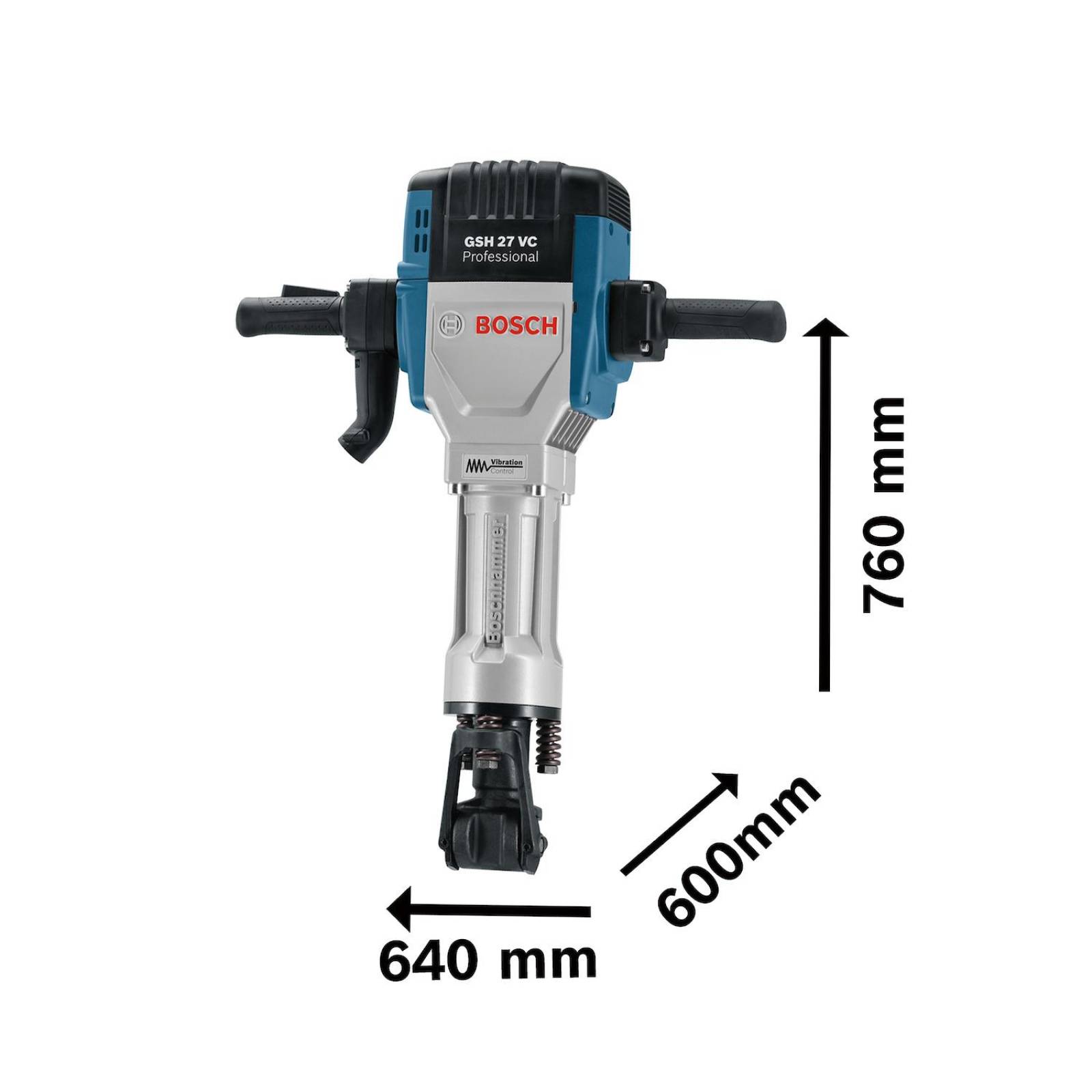 Martillo Demoledor Bosch GSH 27 VC HEX 69J 