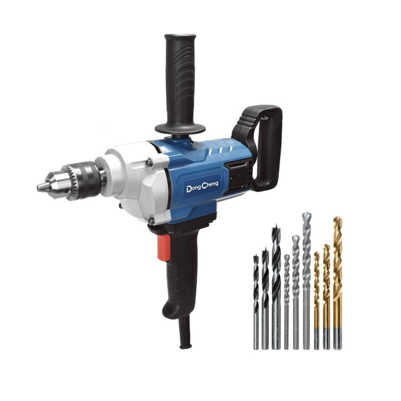 Taladro industrial DC 1/2´ 1650W + jgo de brocas makita 