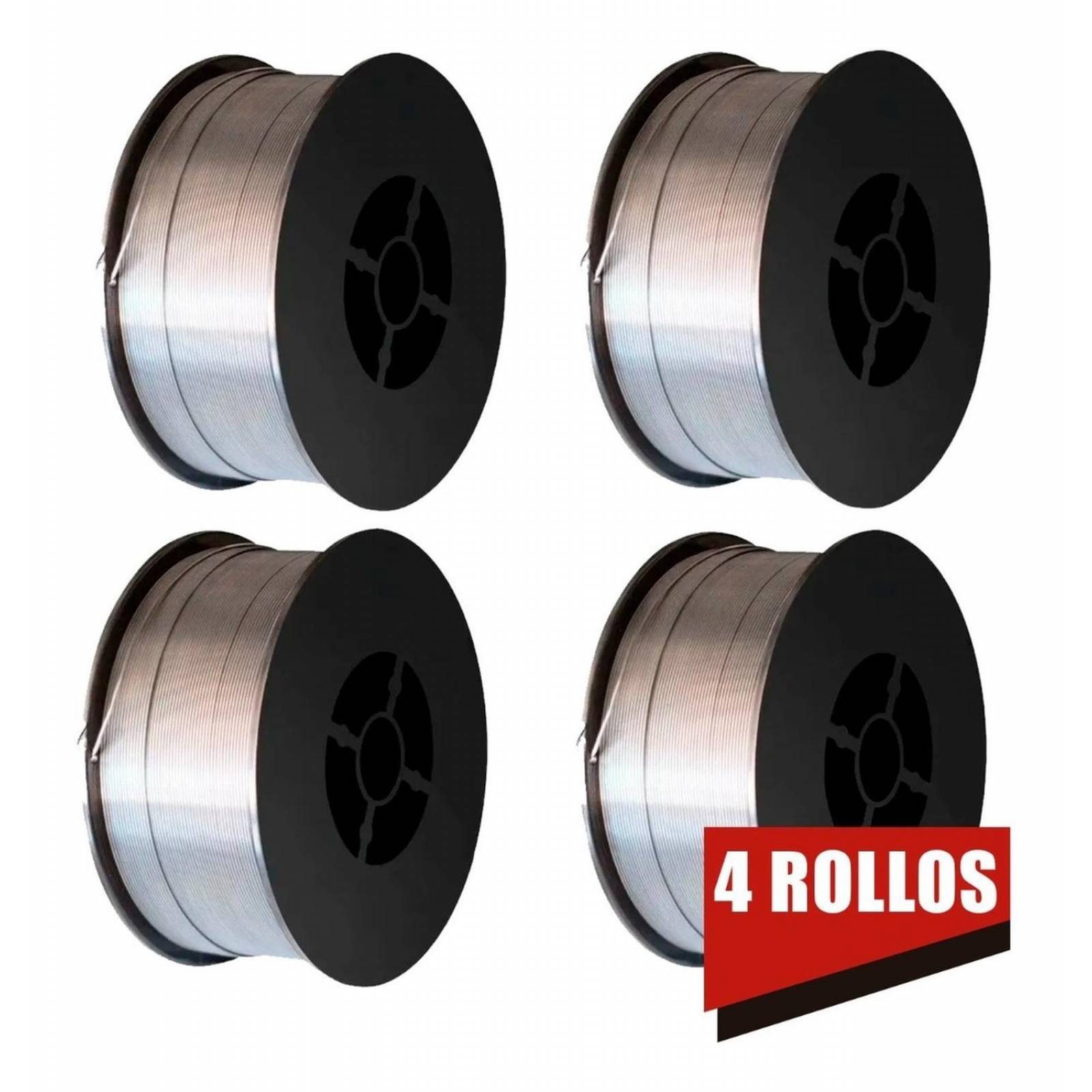 4 Rollos Soldadura Microalambre Flux Core 