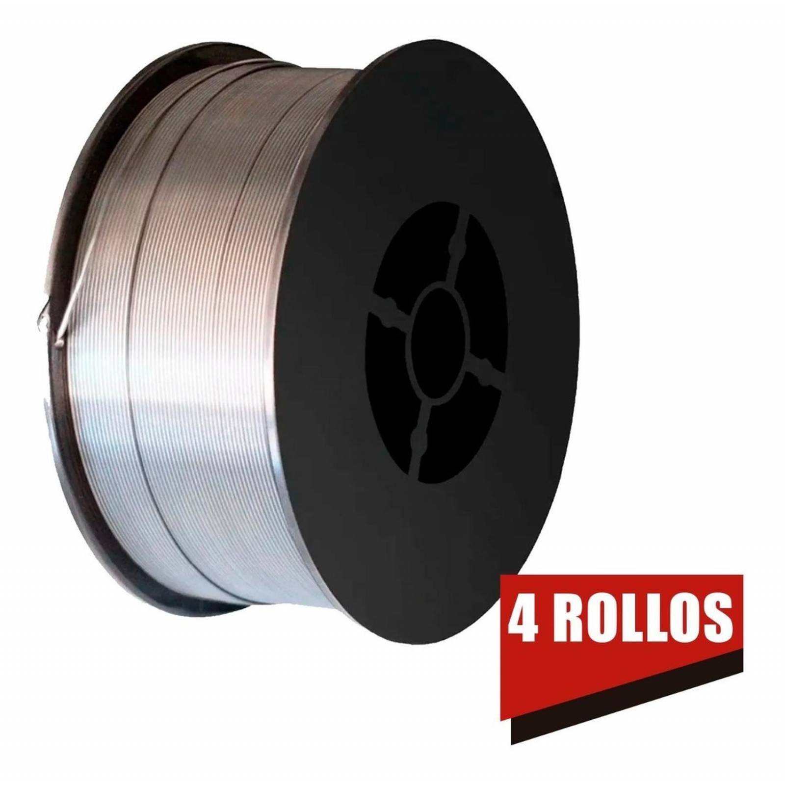 4 Rollos Soldadura Microalambre Flux Core 