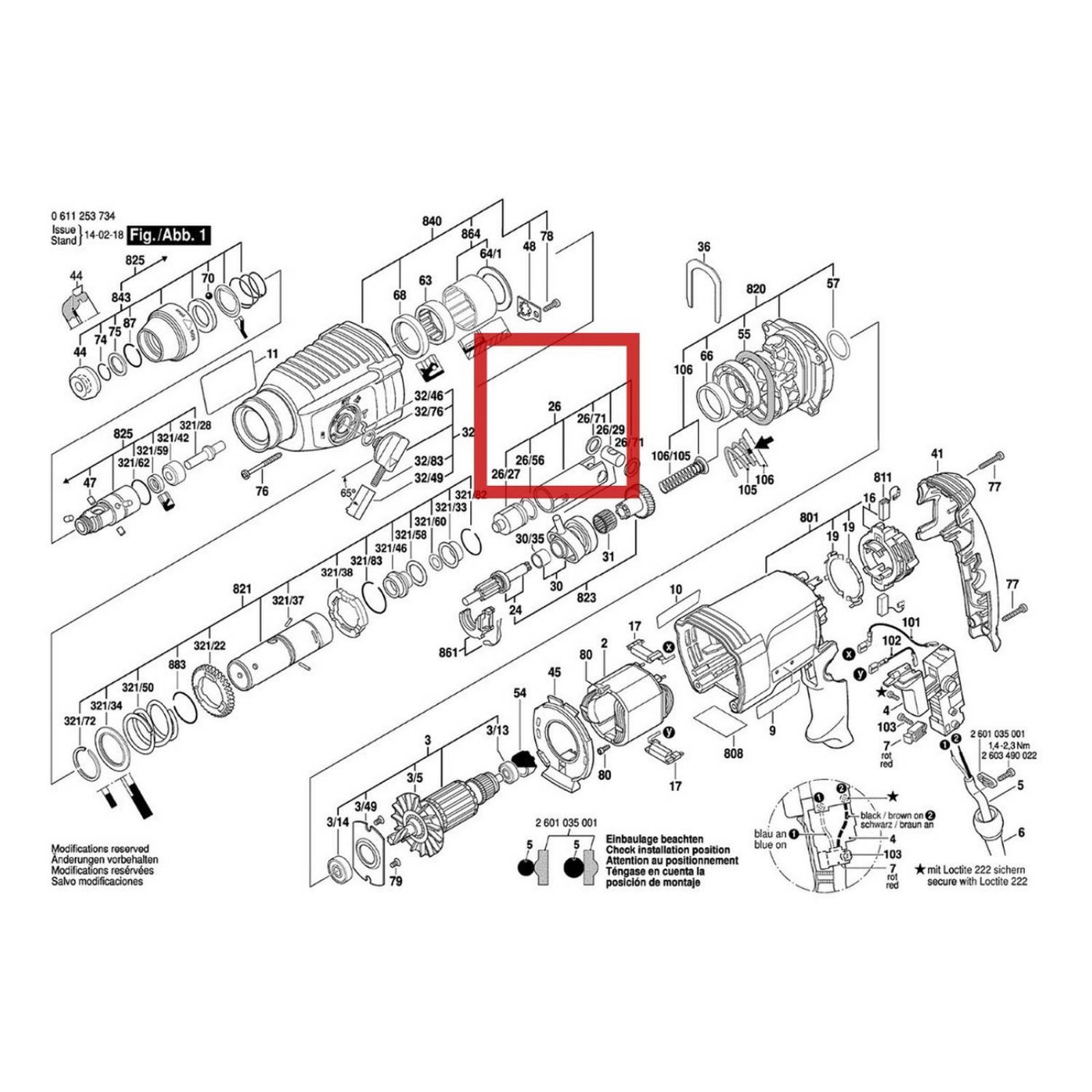 Émbolo Del Martillo 1617000557 P M Perforador Bosch 11253734 