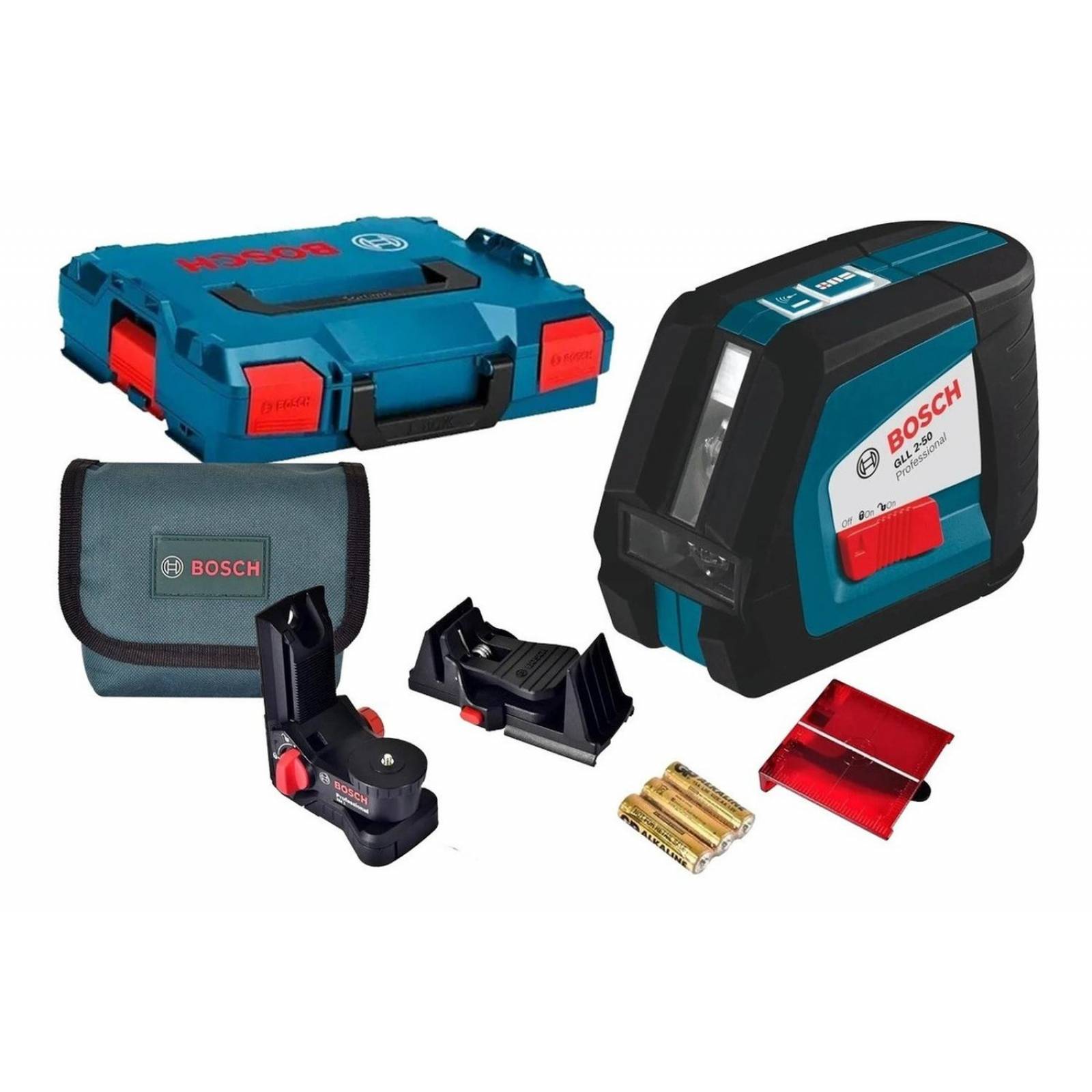Nivel Láser De Líneas Bosch Gll 2-50 + Sopore + Maletin 